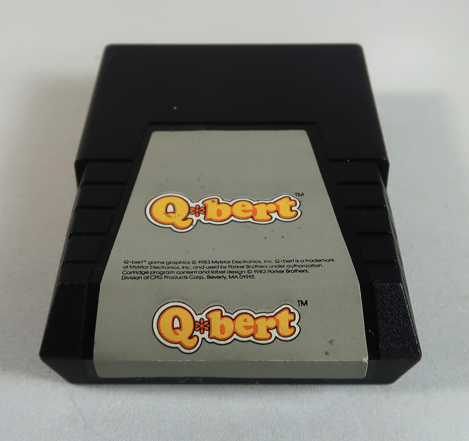 Commodore 64: Q*BERT Origonal Box, Manual and Cartridge – Tested & WORKS! qbert
