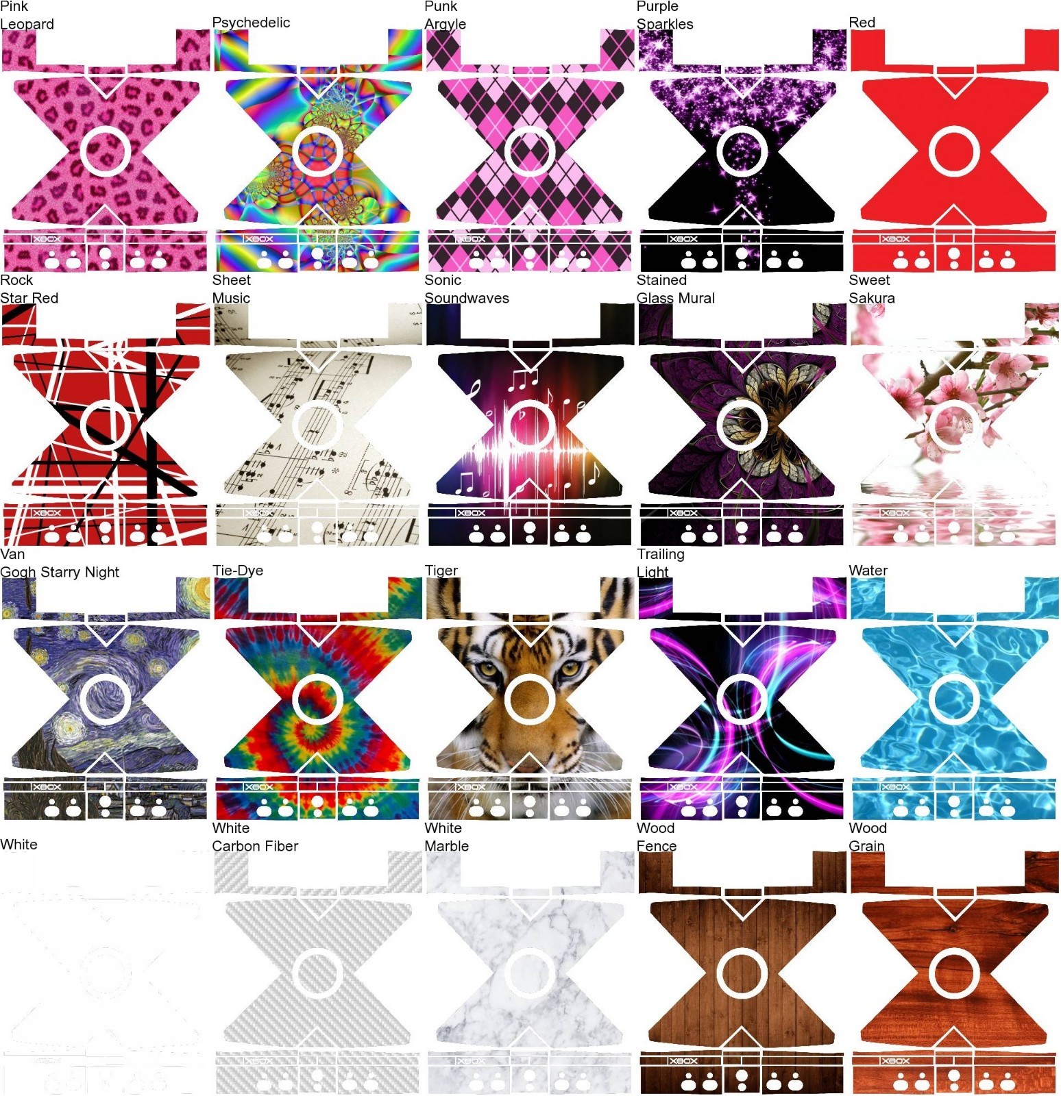 Any 1 Vinyl Decal/Skin Design for Original Xbox Console – Free US Shipping!