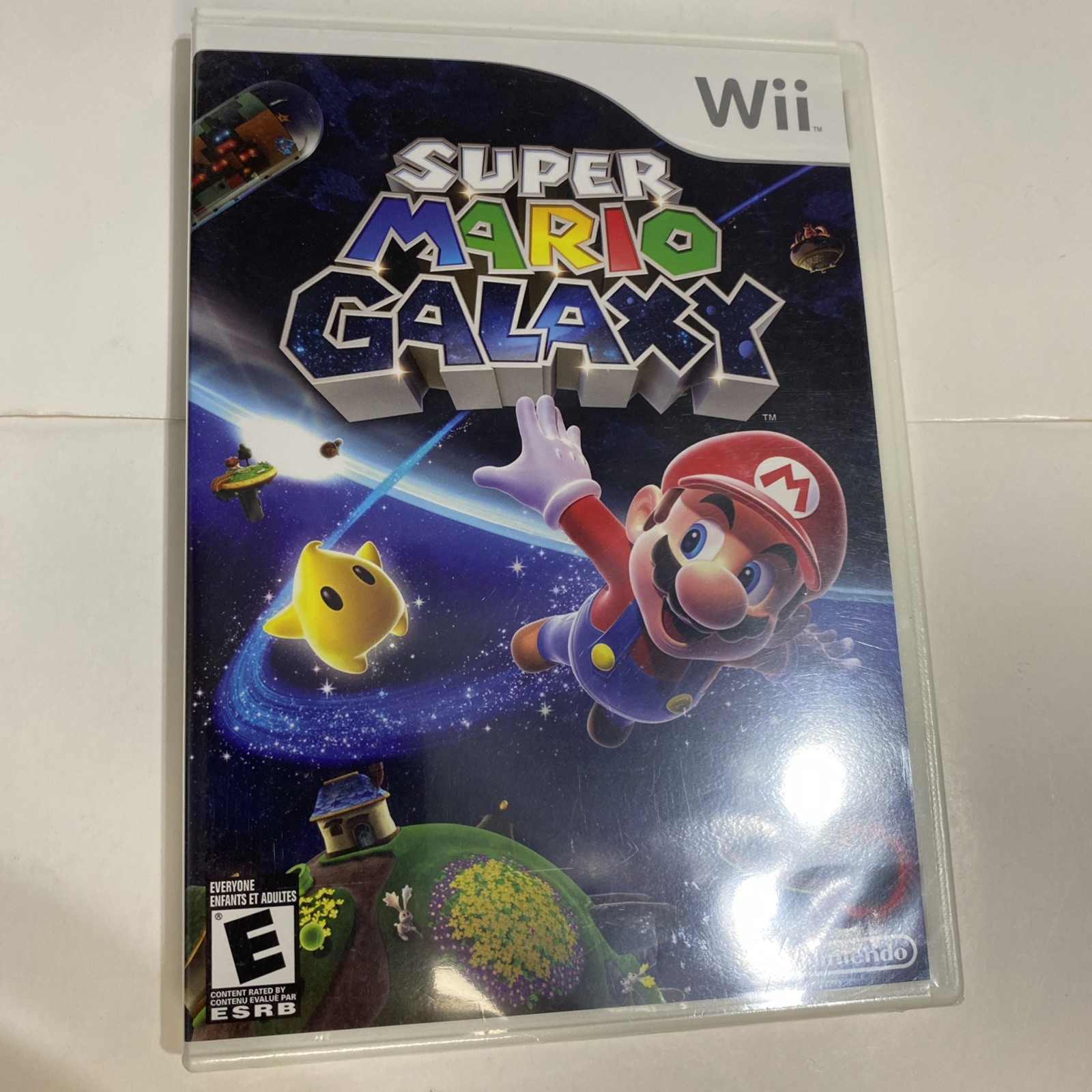 NOT mint Super Mario Galaxy Nintendo Wii New Factory Sealed w/shelf wear