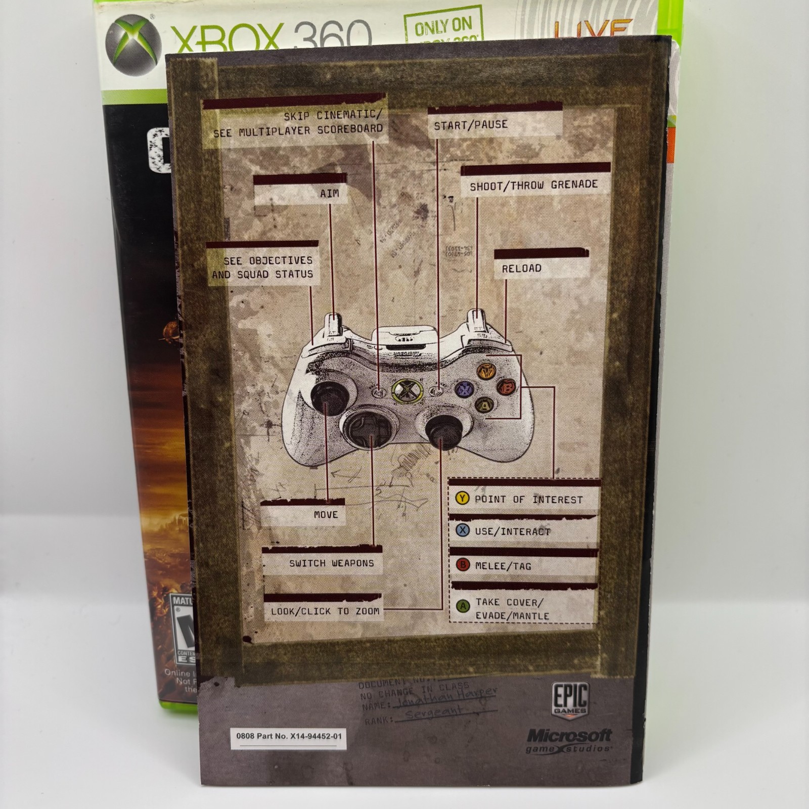 GEARS OF WAR 2 (Microsoft Xbox 360) Complete In Box CIB