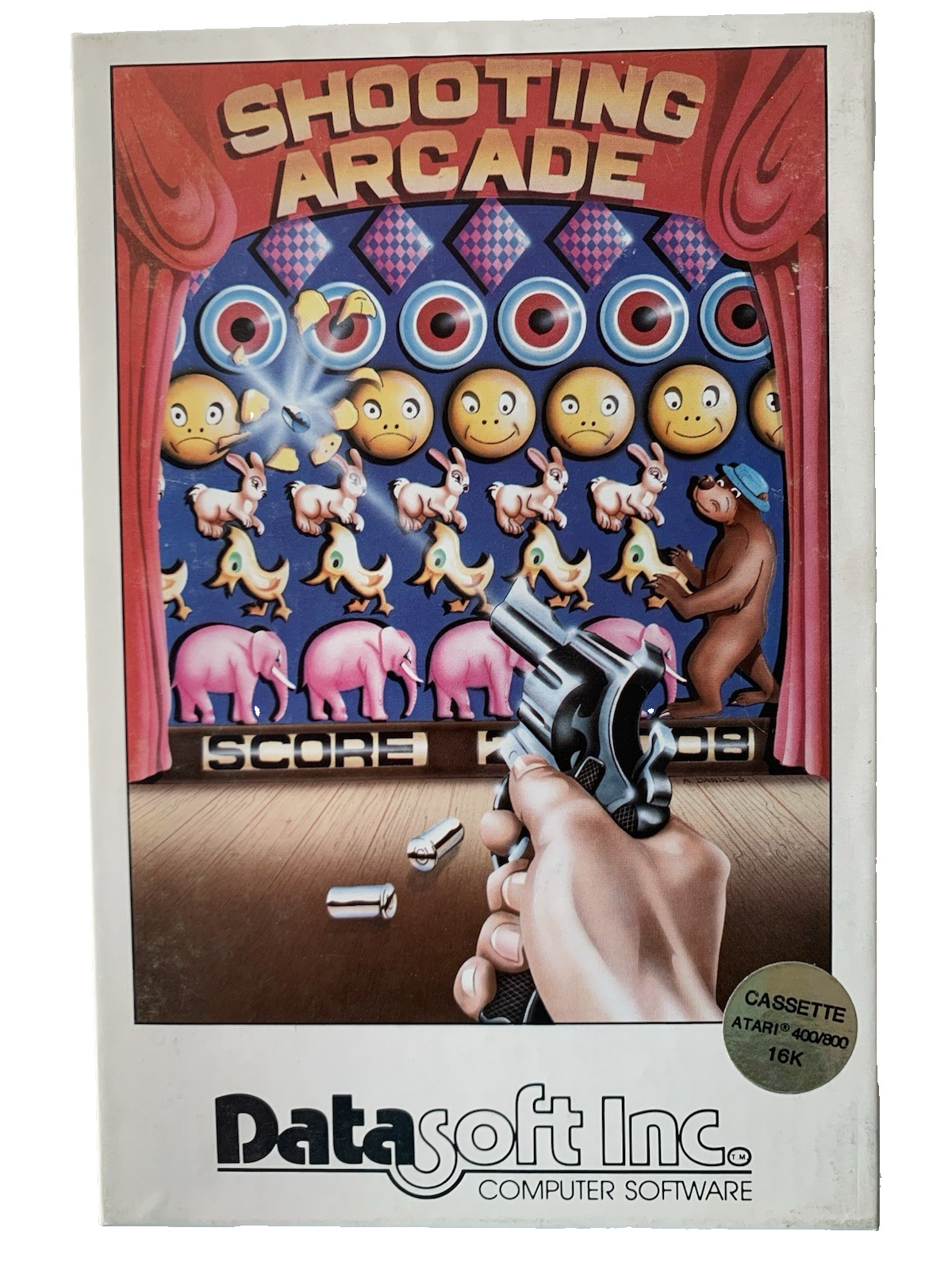 Shooting Arcade (Atari 400 800 XL XE, 1982) | Datasoft With Manual