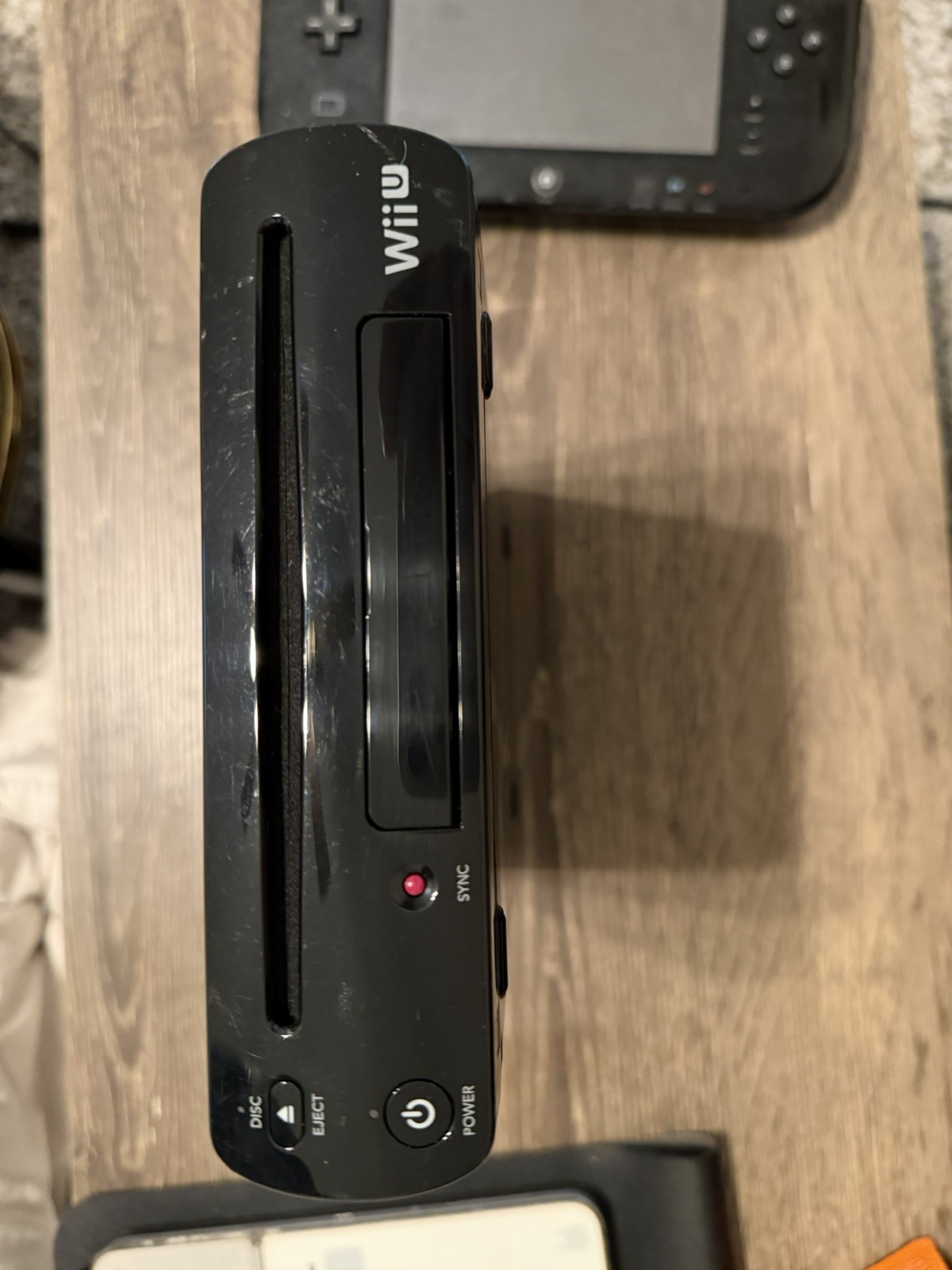Nintendo Wii U Black 32GB Console / GamePad / Cables (Tested!) – READ