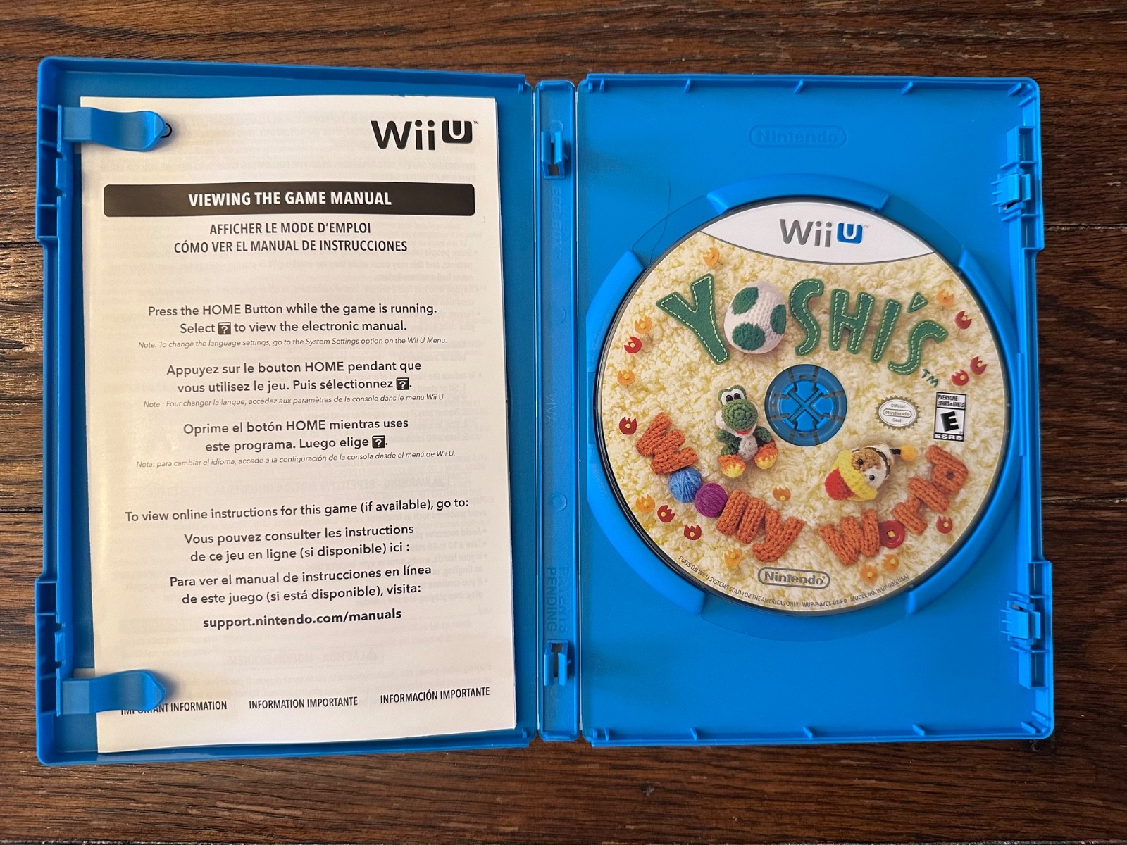 Yoshi’s Woolly World + Light Blue Yarn Yoshi (Nintendo Wii U, 2016)