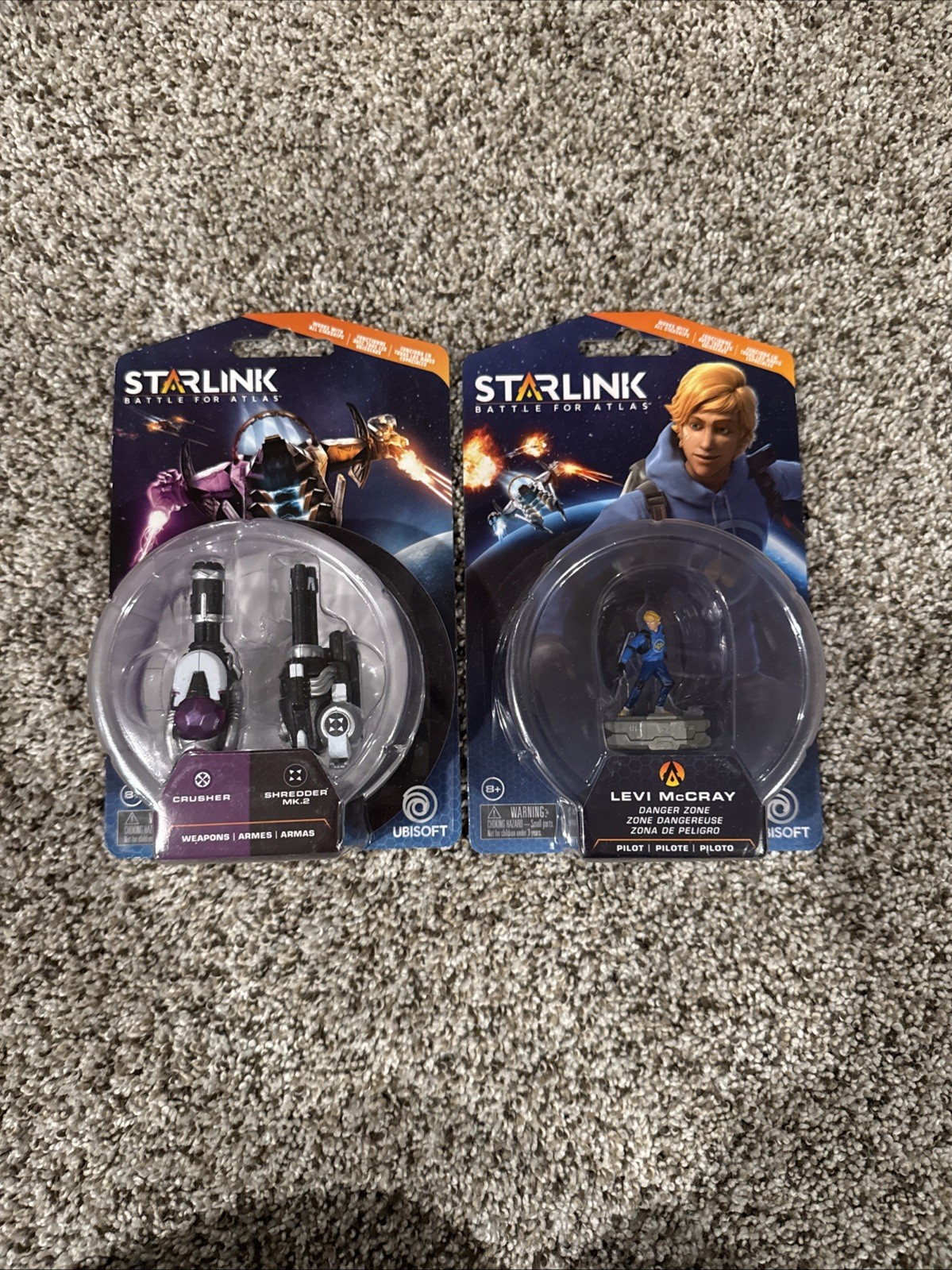 Starling Battle For Atlas Levi McCray With Crusher And Shredder Mk.2 Weapons
