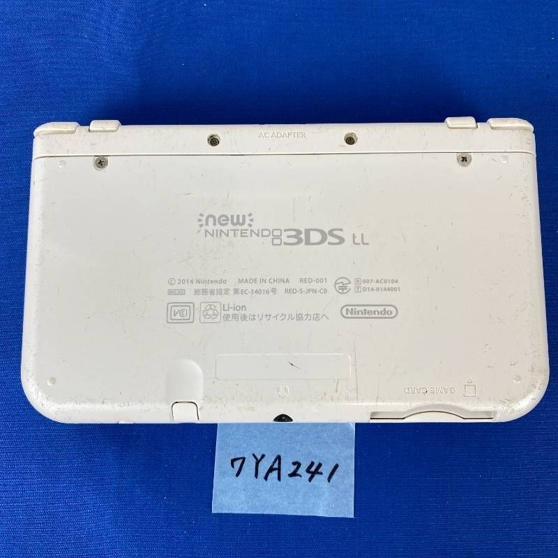 ◇ワYA241 Nintendo new Nintendo 3DS XL LL Pearl White Dual IPS Tested Work Japan