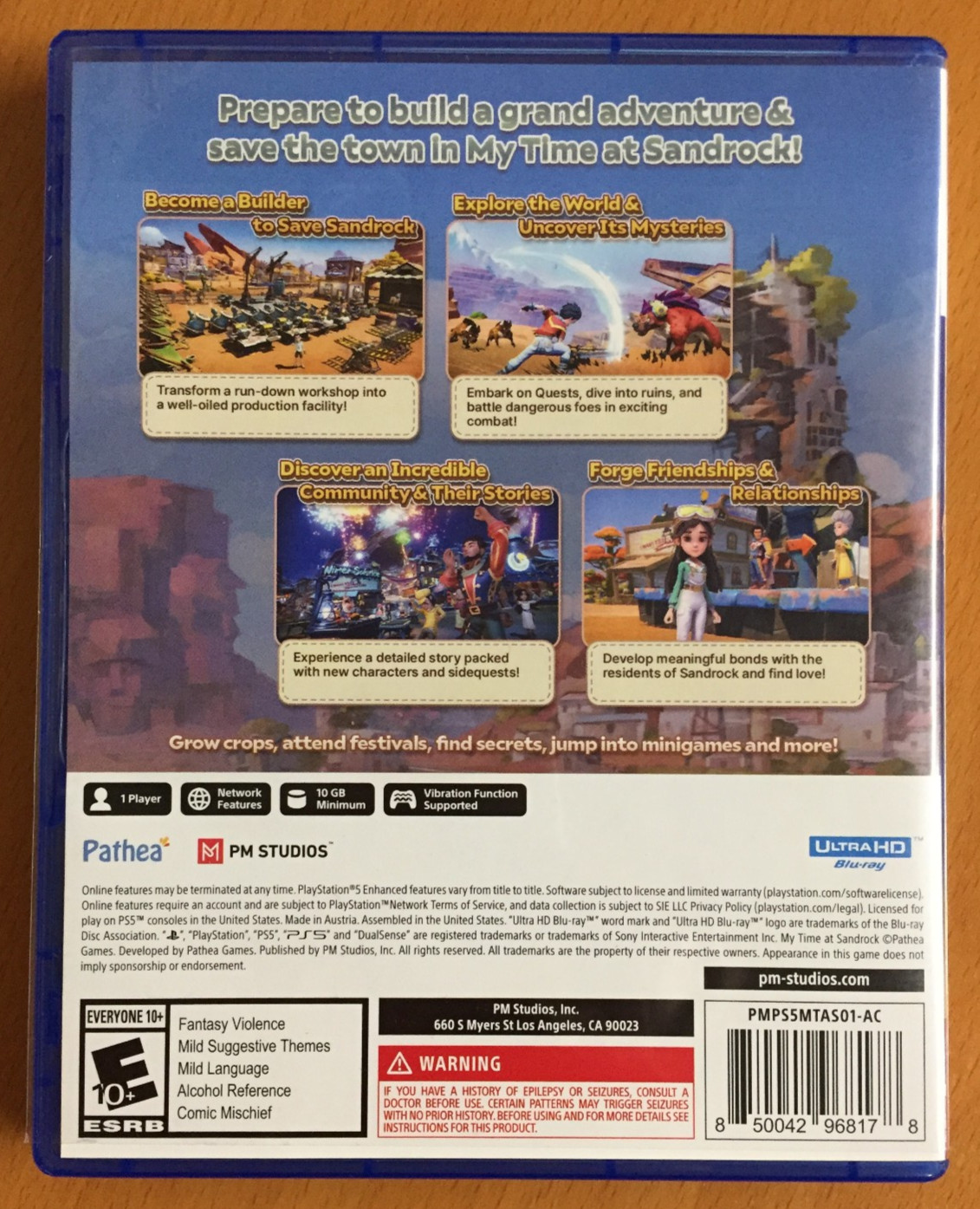 MY TIME AT SANDROCK Playstation 5 DLC Content PS5 NTSC Opened UNPLAYED Mint