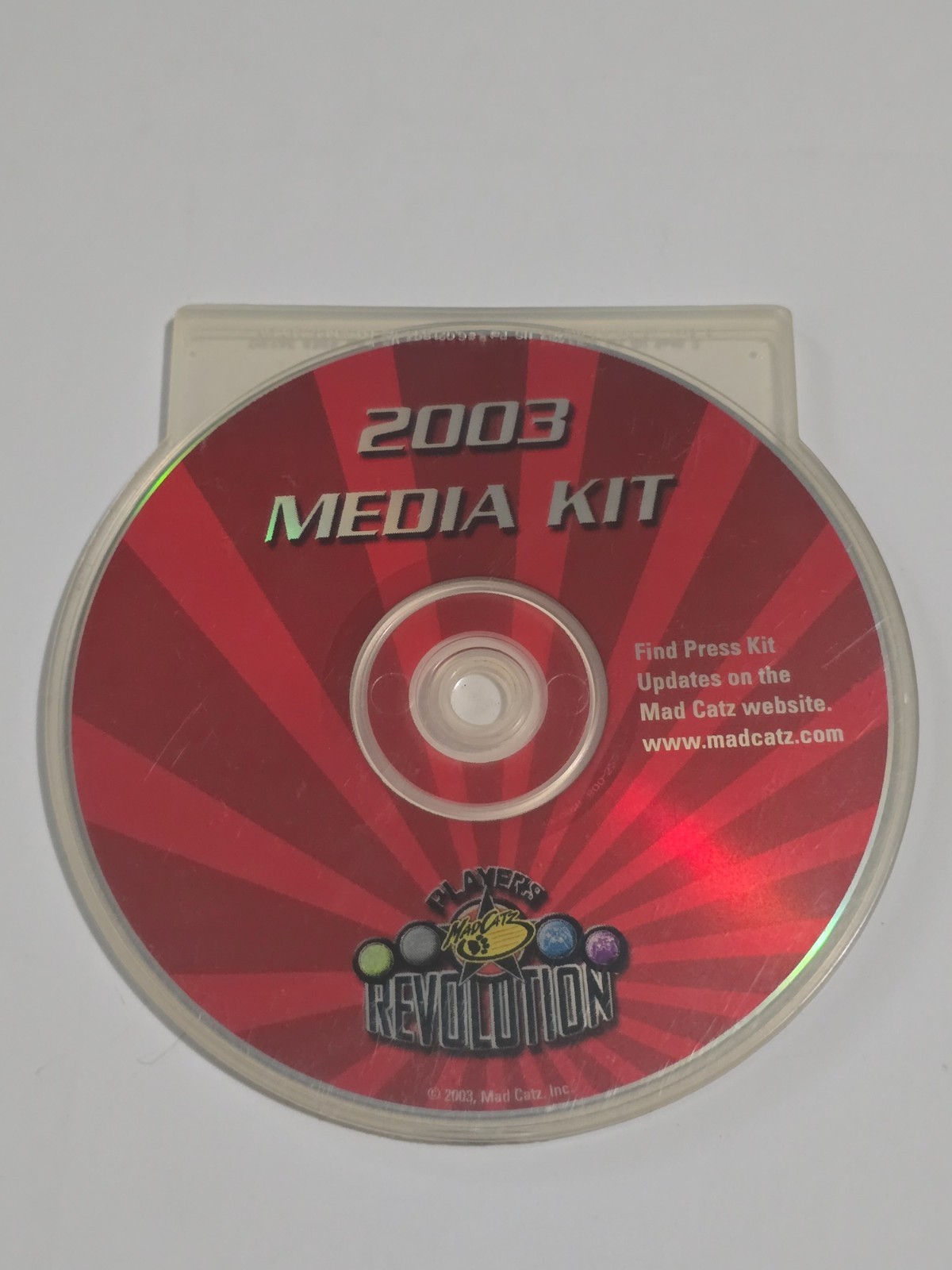 2003 MAD CATZ INC E3 VIDEO GAME PRESS KIT PROMO CD MEDIA PLAYERS REVOLUTION