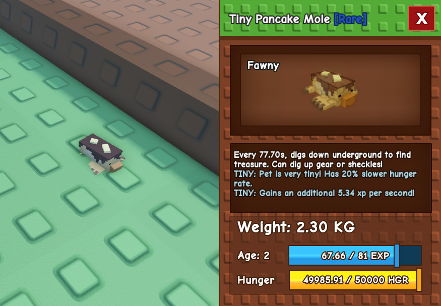 Tiny Pancake Mole! -Grow A Garden -Roblox -Fast & Easy!