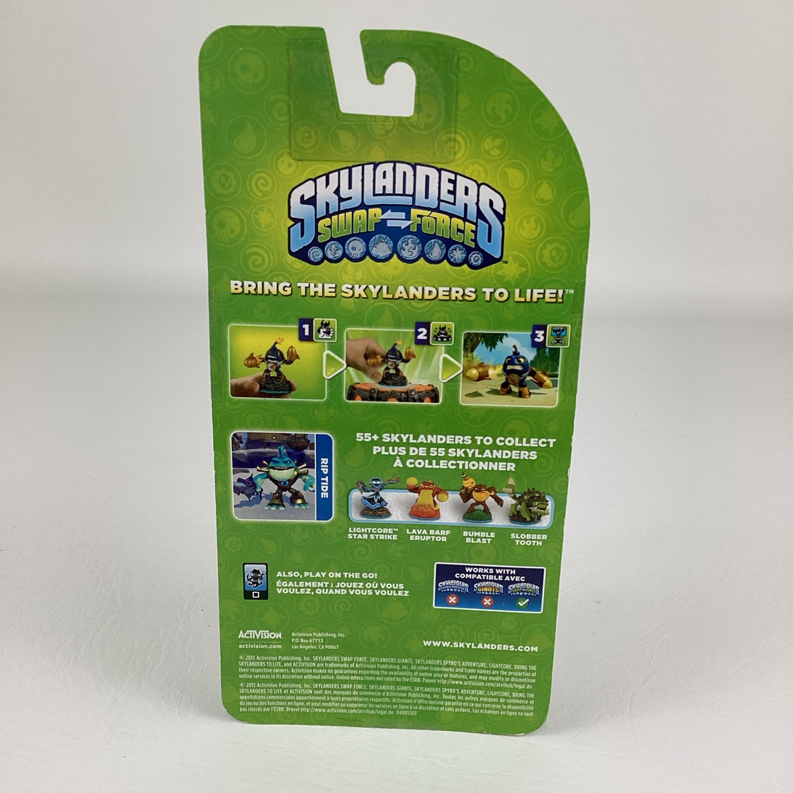 Skylanders Swap Force Rip Tide Video Game Character Figure Card Stickers 2013