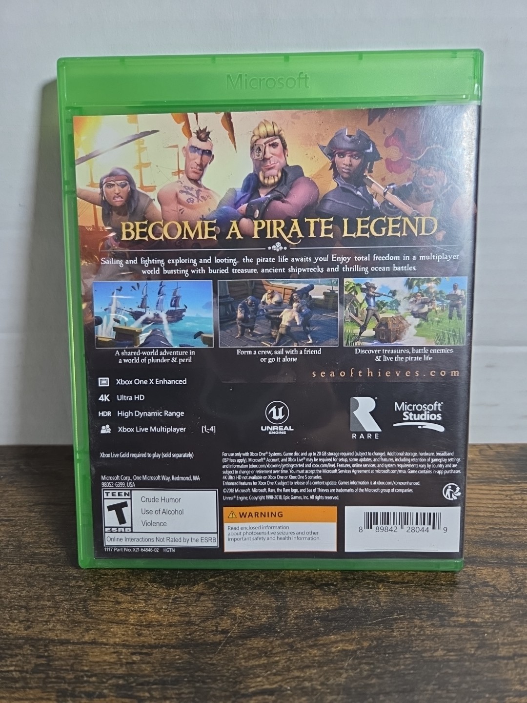 Microsoft Studios Sea of Thieves Xbox One 4K Ultra HD HDR Online Playability