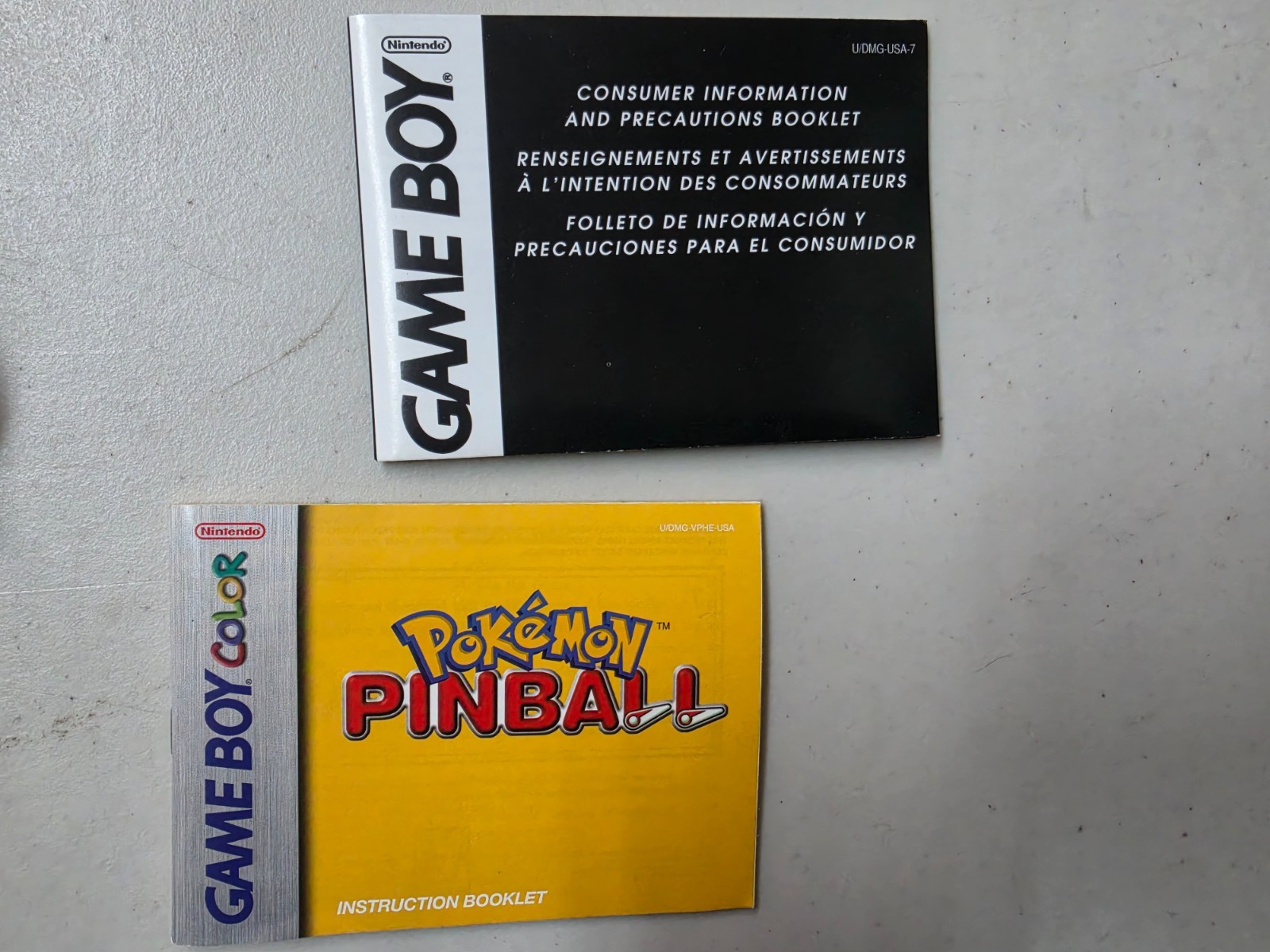 Pokemon Pinball (Game Boy Color | GBC) Authentic BOX MANUAL INSERT ONLY