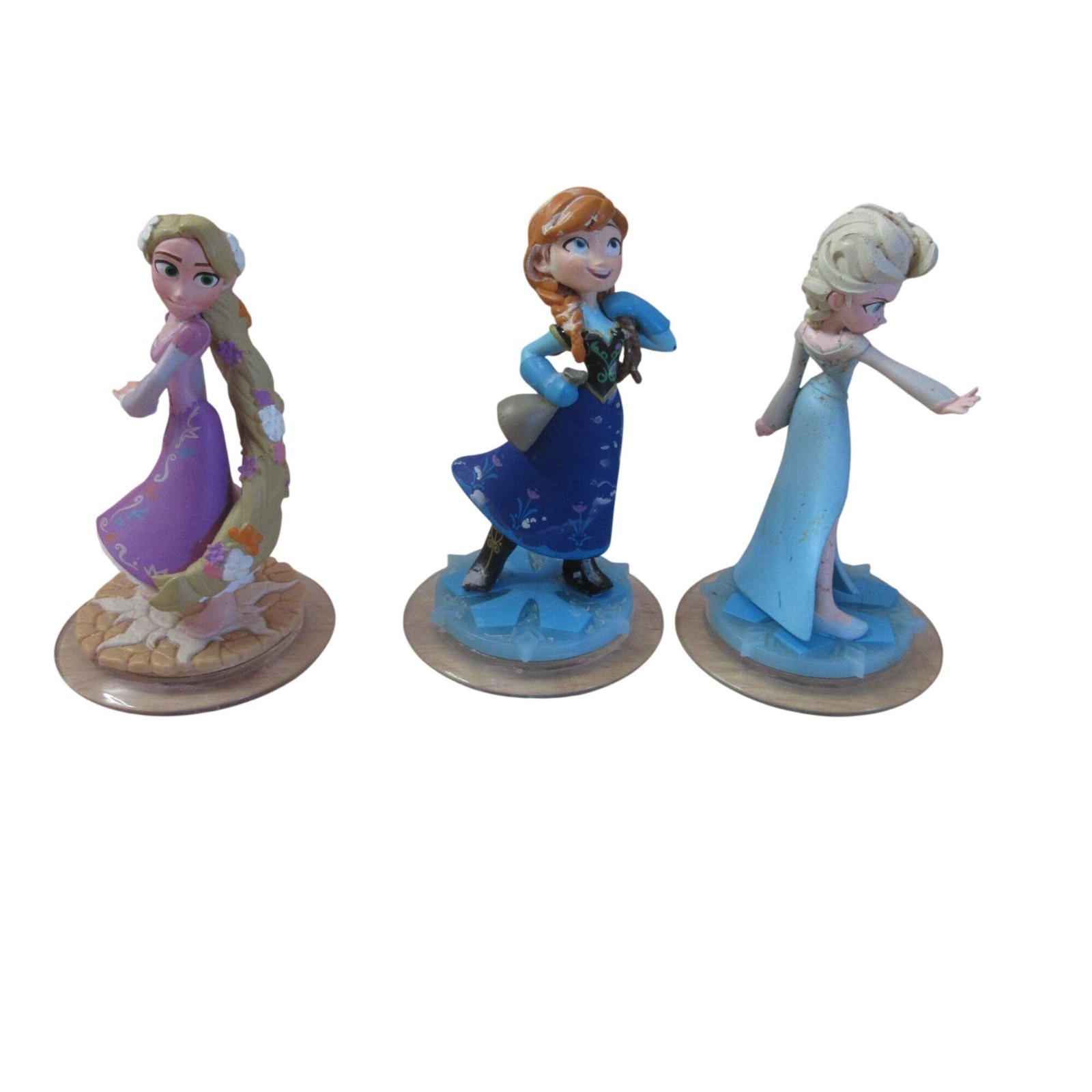 Set of 3 – Disney Infinity Frozen Anna & Elsa Figures. Princess Rapunzel
