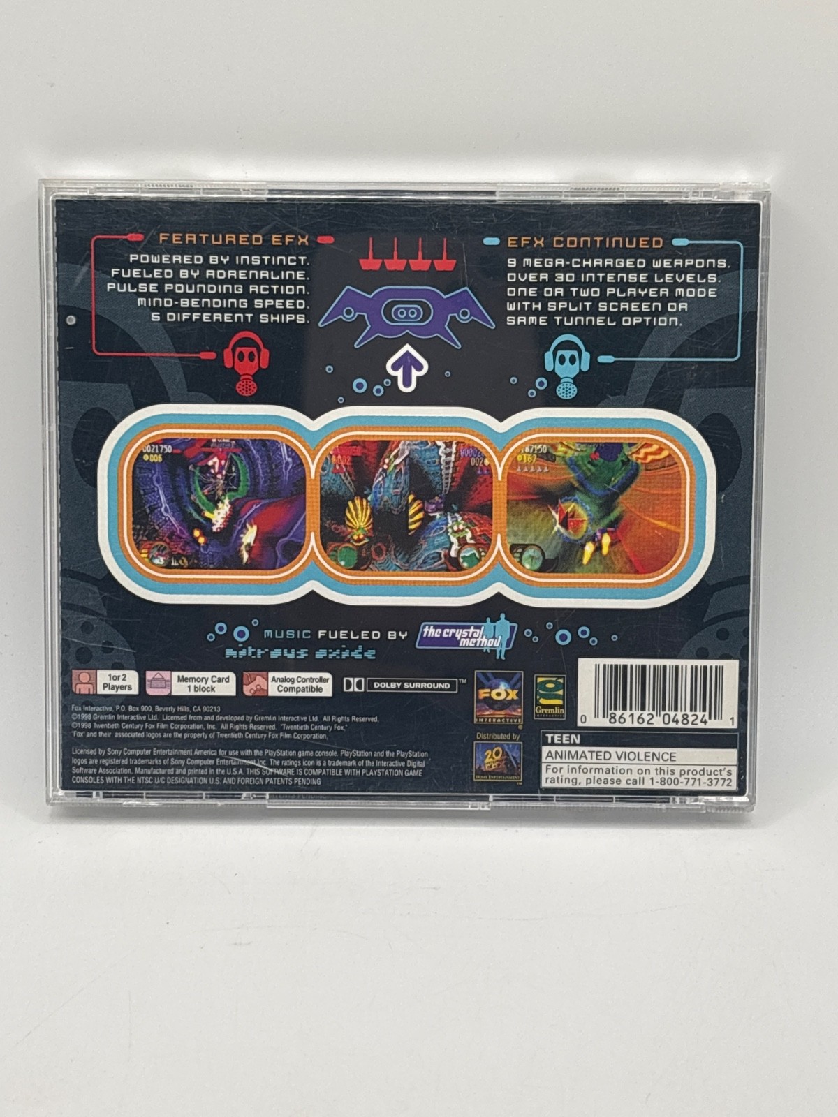 N2O Nitrous Oxide Sony PlayStation 1 PS1 Game CIB