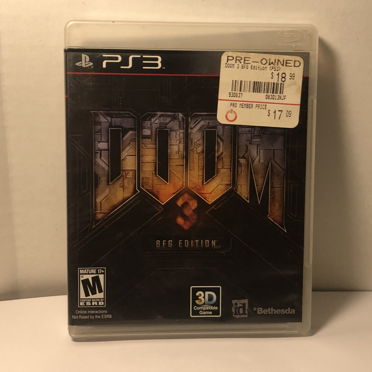 Doom 3 BFG Edition PS3 PlayStation 3 –
