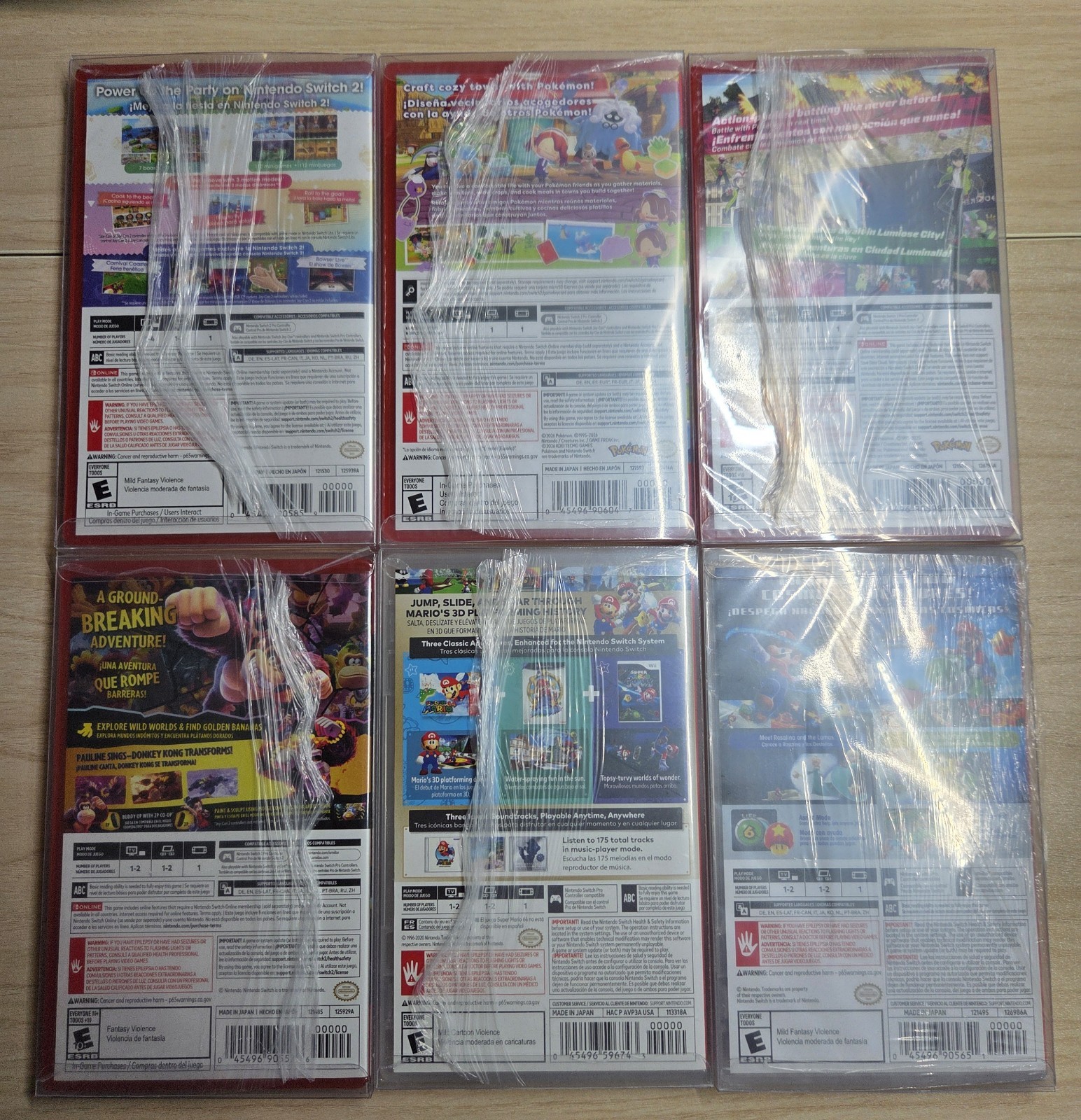Nintendo Switch 2 Game Lot with Pokemon Pokopia Legends ZA Donkey Kong & More