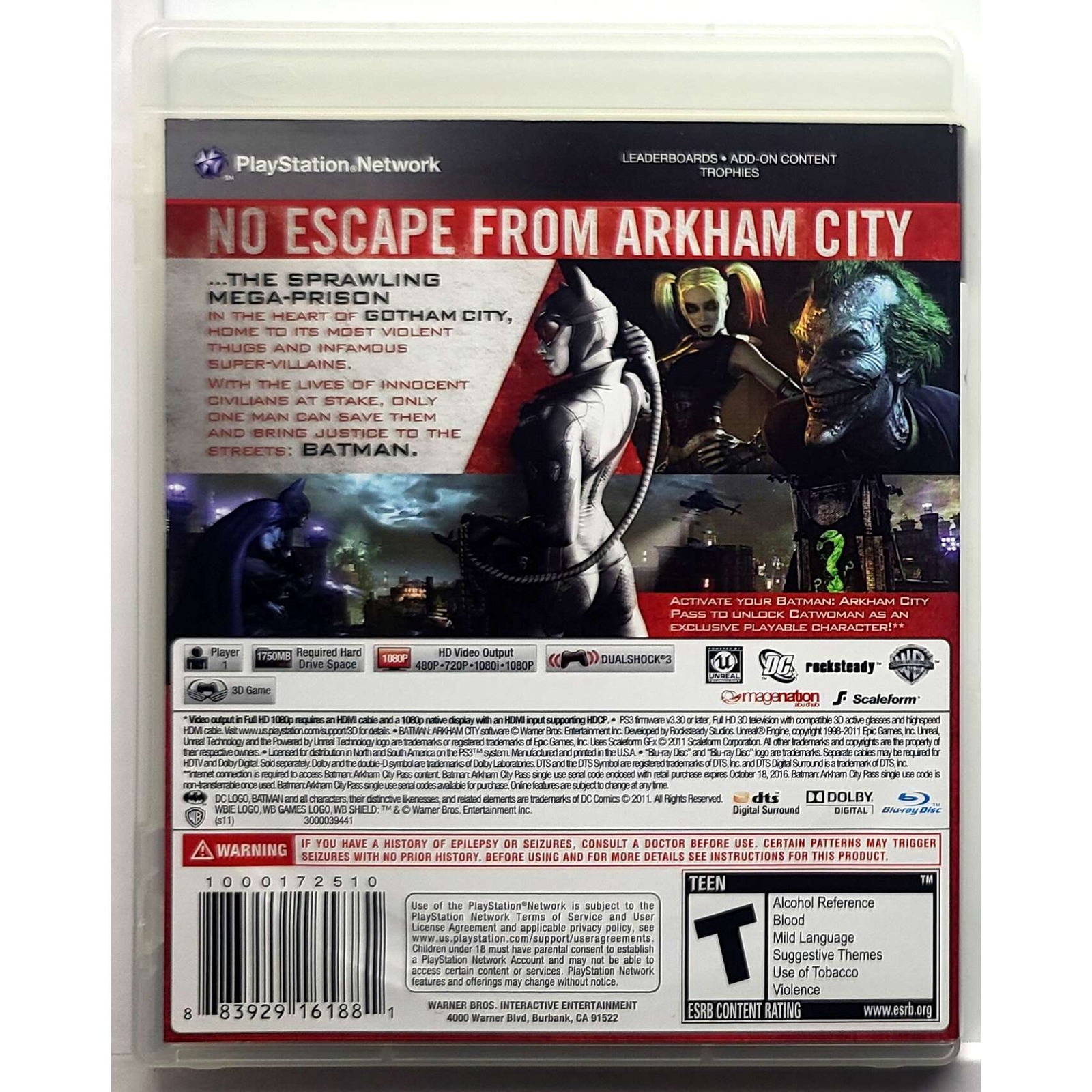 Batman Arkham City – Sony Playstation 3 Pristine Authentic 180 Day Guarantee PS3