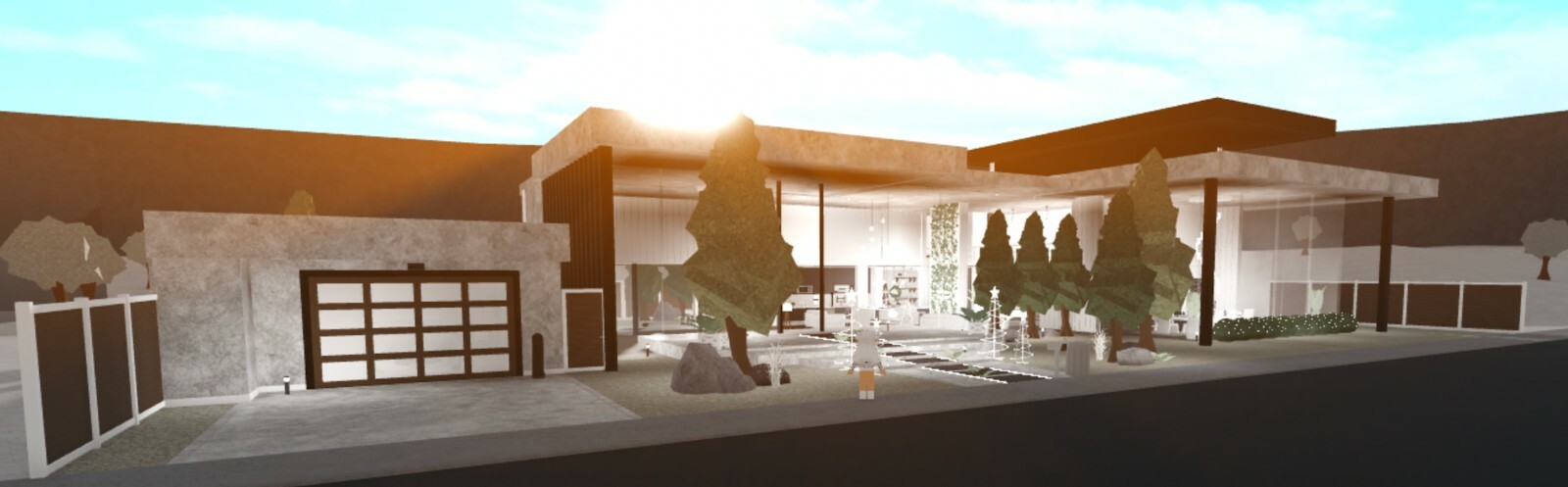 Custom Bloxburg House Interior and Exterior :) (READ DESCRIPTION)