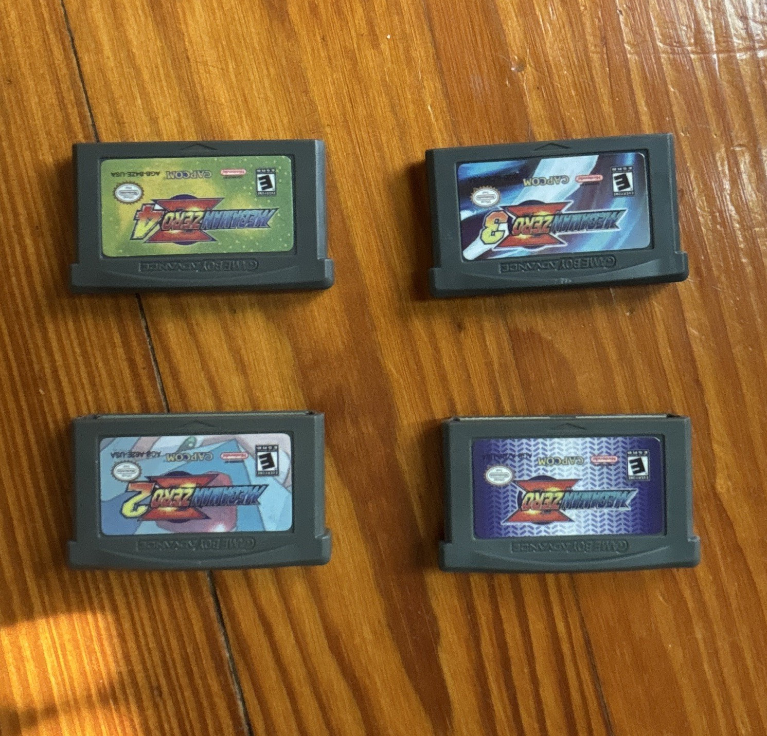 Nintendo Capcom Game Boy Advance Mega Man Zero 1-4 Lot 4 Games