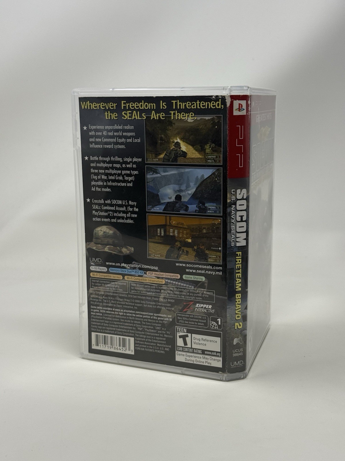 SOCOM US Navy Seals Fireteam Bravo 2 PlayStation Portable PSP Complete CIB