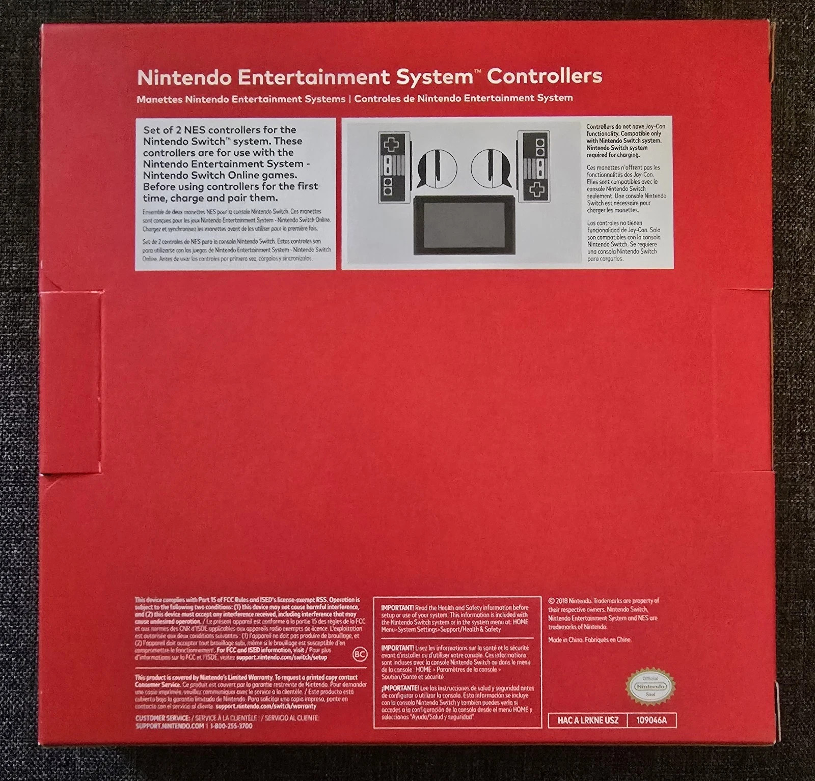 Nintendo Switch Online NES Controllers 2 Pack NIB USA OEM