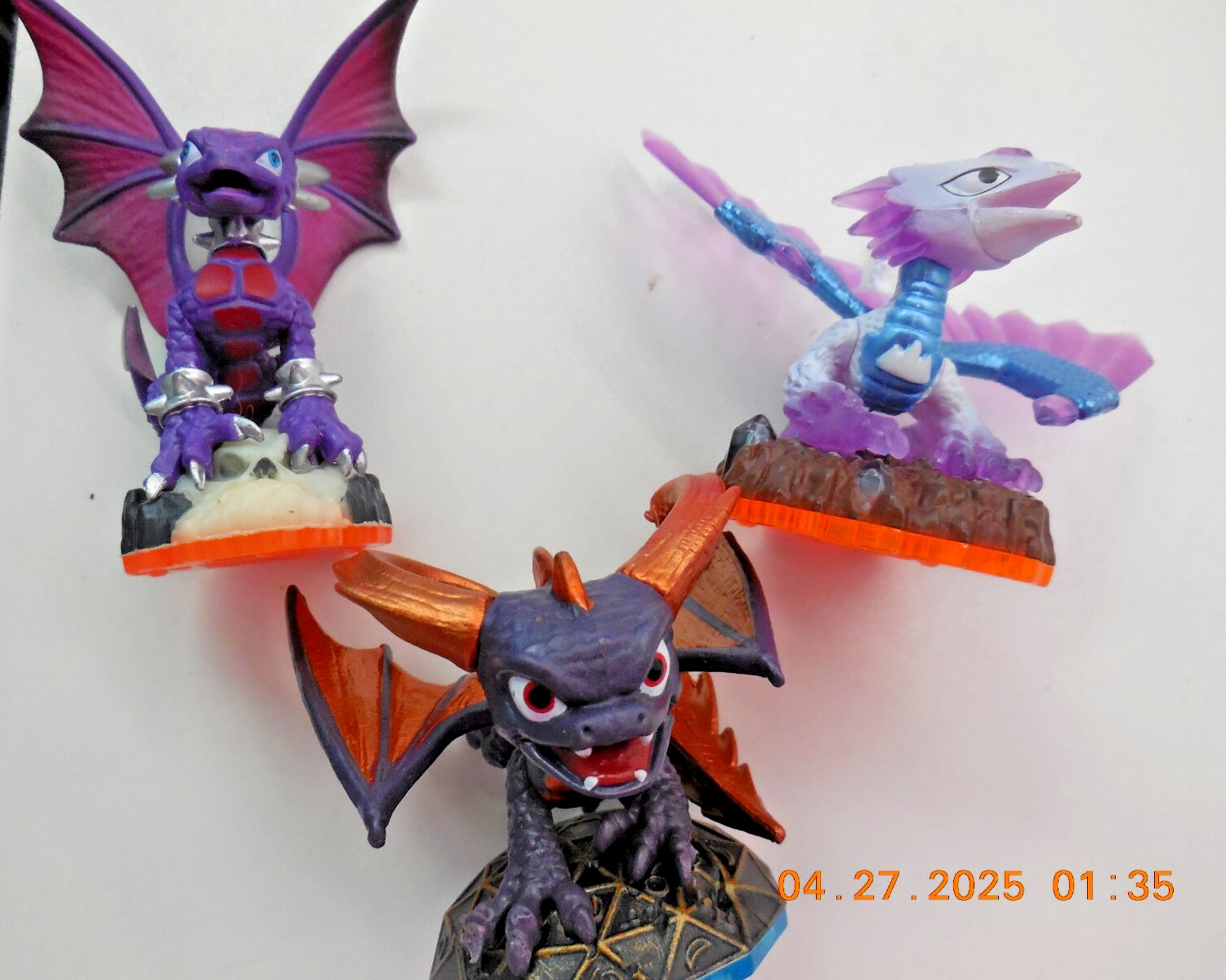 Skylanders Lot 9 figures Spyros Flashwing Hot Head Tree Rex Sonic Boom Double Tr