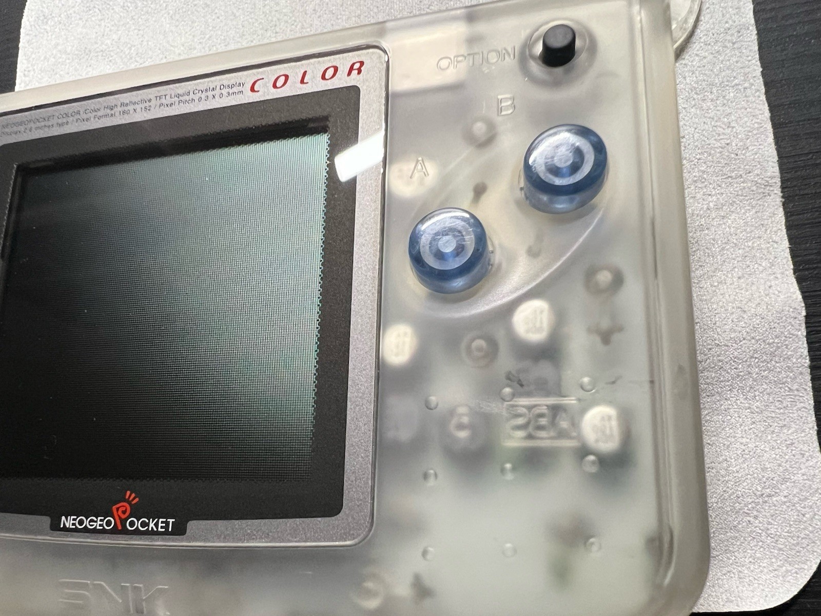Neo Geo Pocket Color SNK Console Crystal White Comply In Box CIB