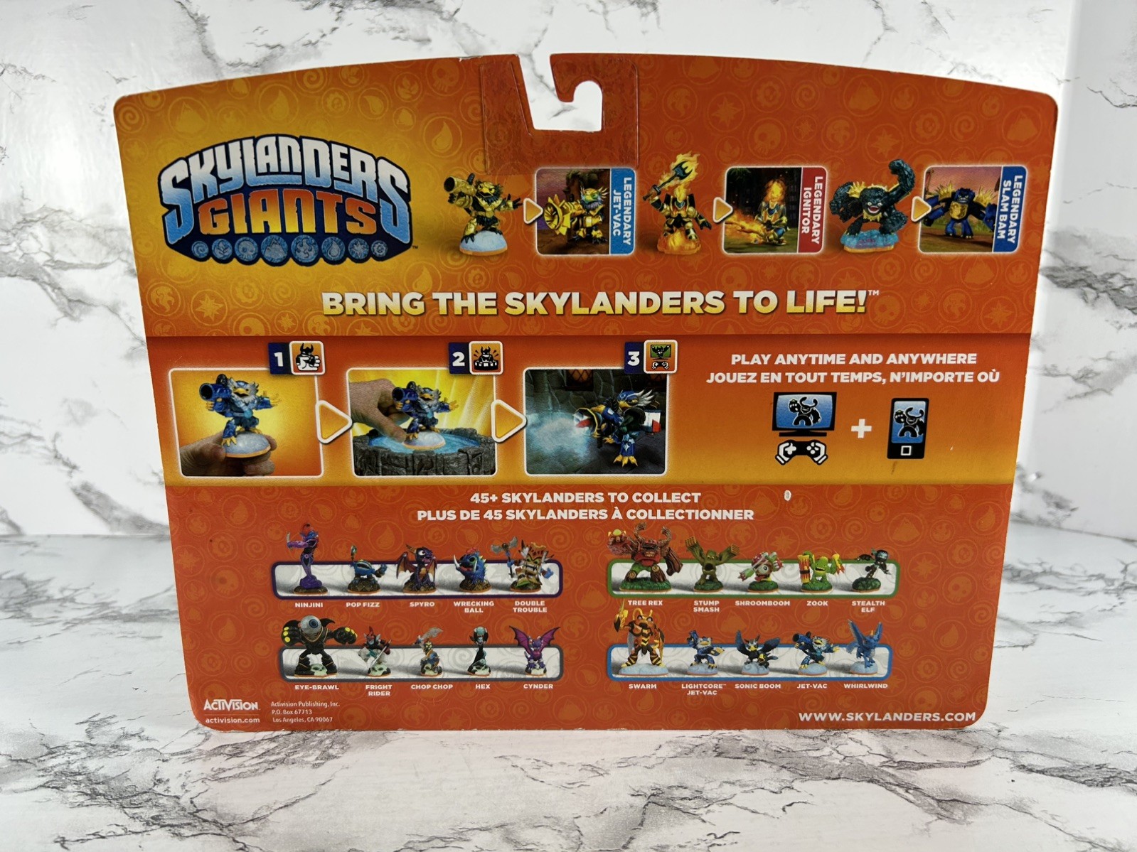 Skylanders Giants 3-pack Legendary Ignitor, Slam Bam, Jet Vac Activision NIB