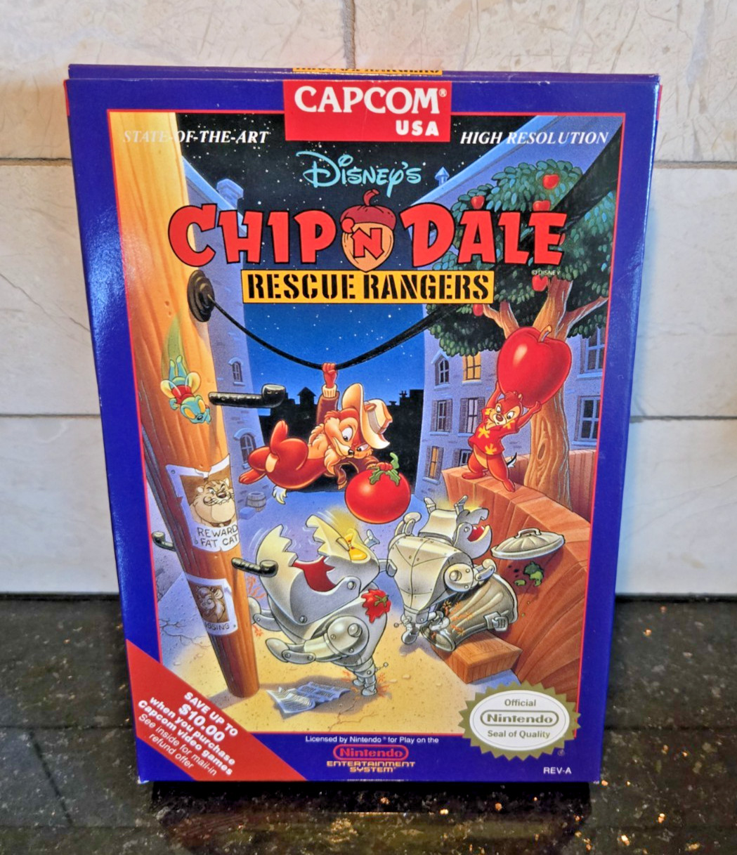 Chip ‘N Dale: Rescue Rangers complete in box Nintendo NEW OVAL SEAL #1