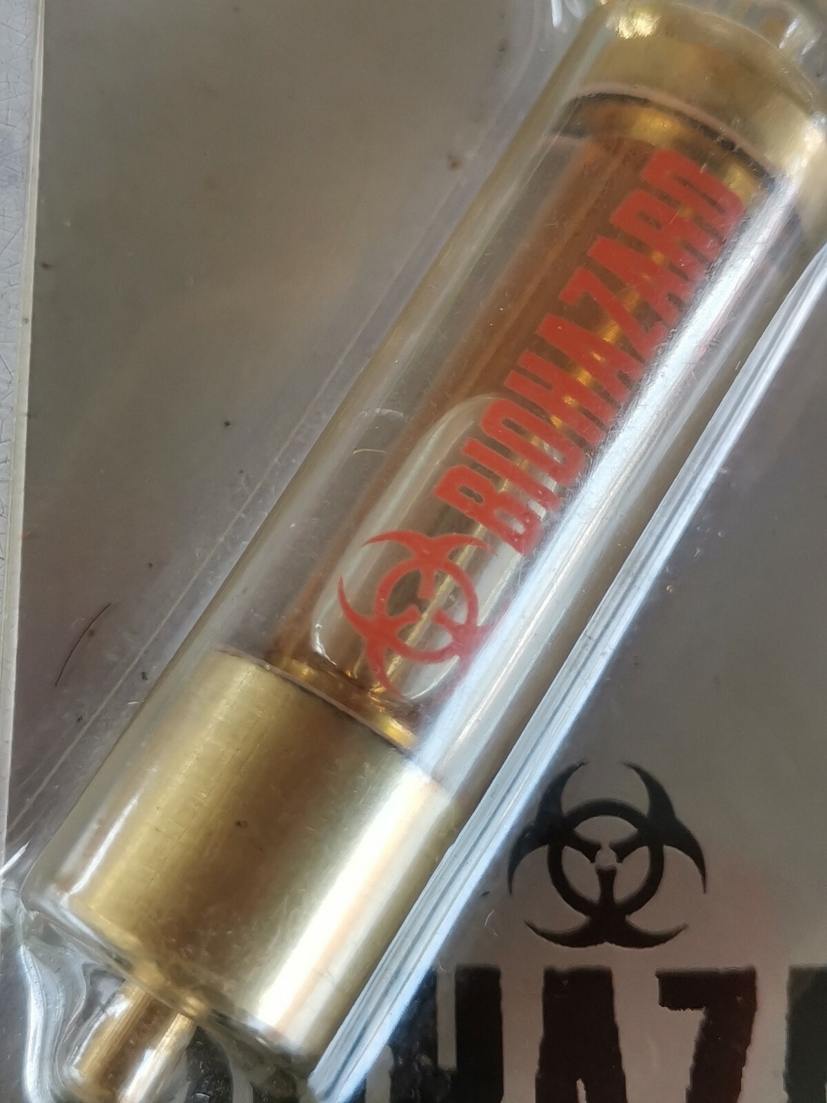 Rare Hong Kong Capcom Comic BIOHAZARD BYPRODUCT Promo G-Virus Glass Tube Bottle