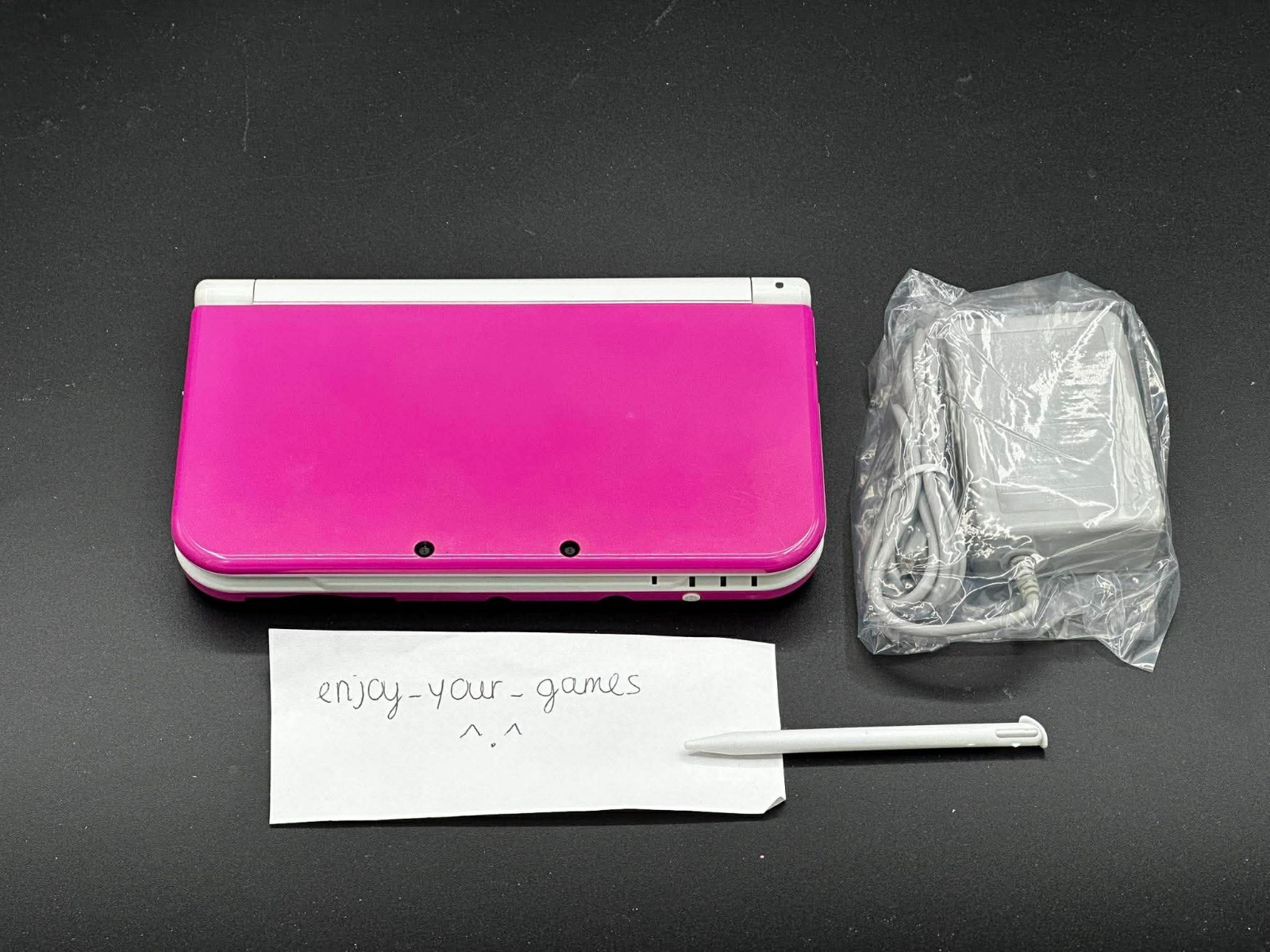 Nintendo New 3DS XL LL Pink White | English | Charger | USA Seller-SHIP IN 1-DAY