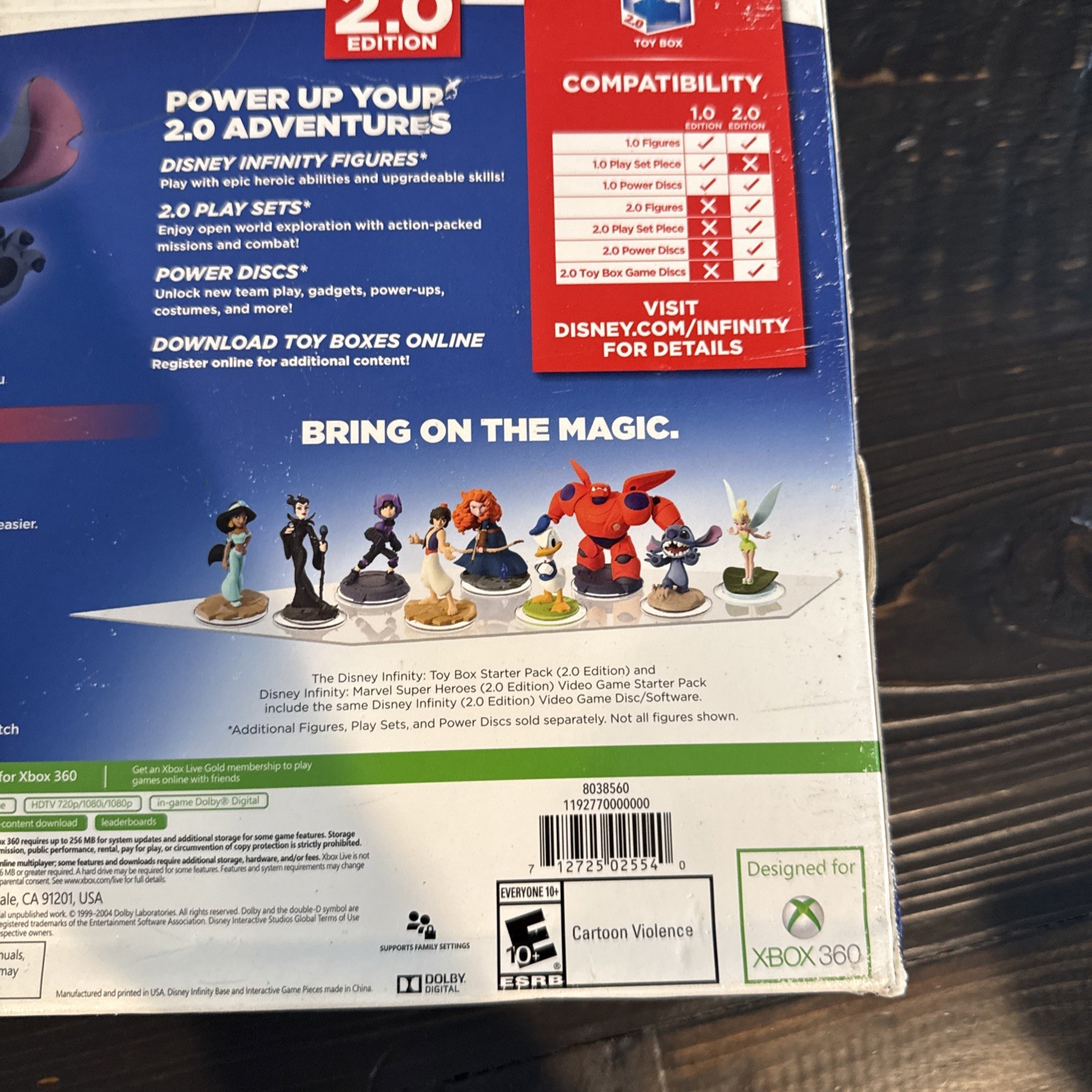 Disney Infinity Toy Box Starter Pack 2.0 Xbox 360 New Stitch Merida Brave