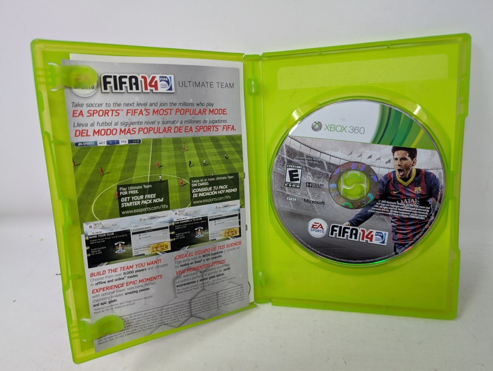 FIFA 14 (Microsoft Xbox 360, 2013) CIB w/Manual