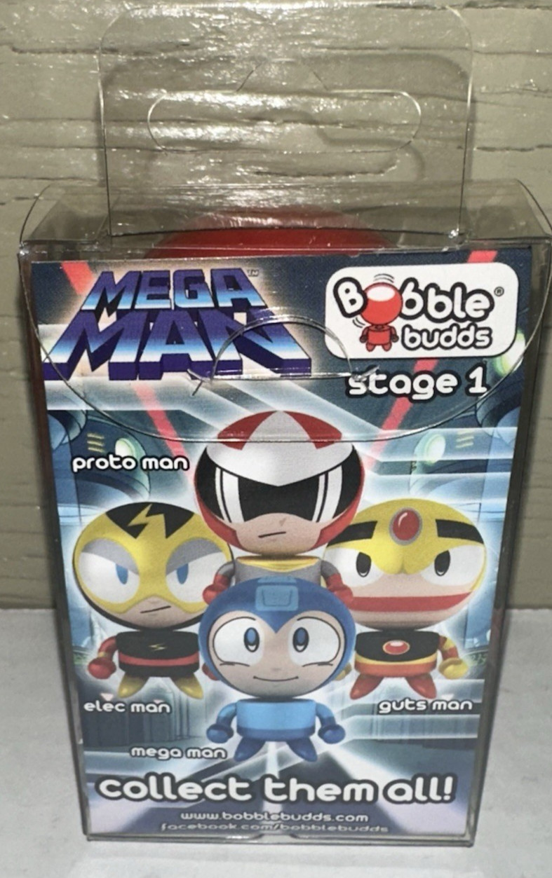 Proto Man Mega Man Stage 1 Capcom Bobble Budd Toy Action Figure NEW Bobblehead