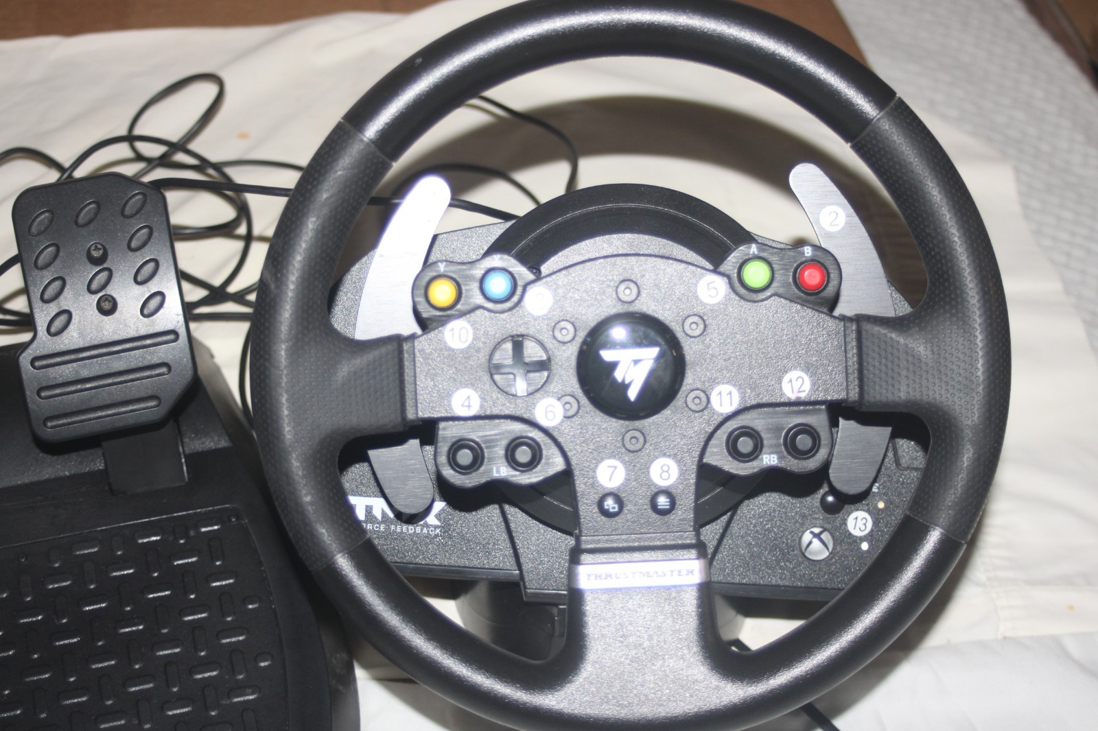 Thrustmaster TMX Force Racing Wheel with 2 Pedal Set for Xbox One – Black