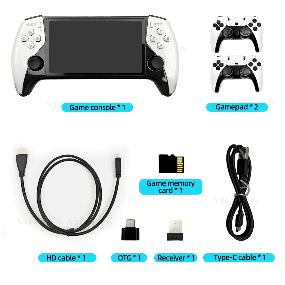 5 Inch IPS Large Screen Retro Handheld Game Console FHD Portable Game Player 220