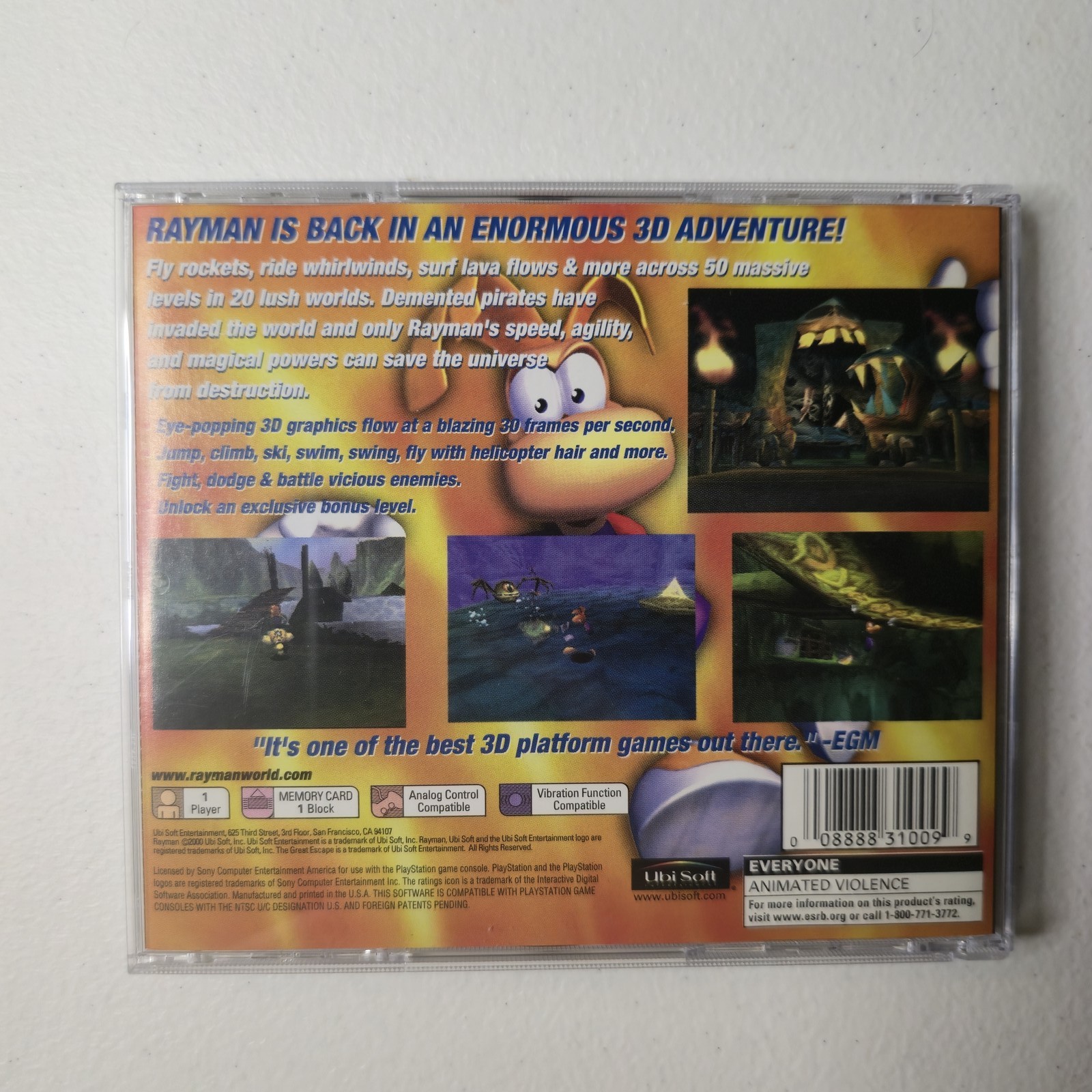Rayman 2 The Great Escape PlayStation Classic 3D Platformer