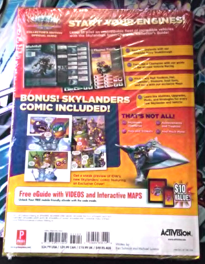 Brand new skylanders superchargers collectors guide factory sealed