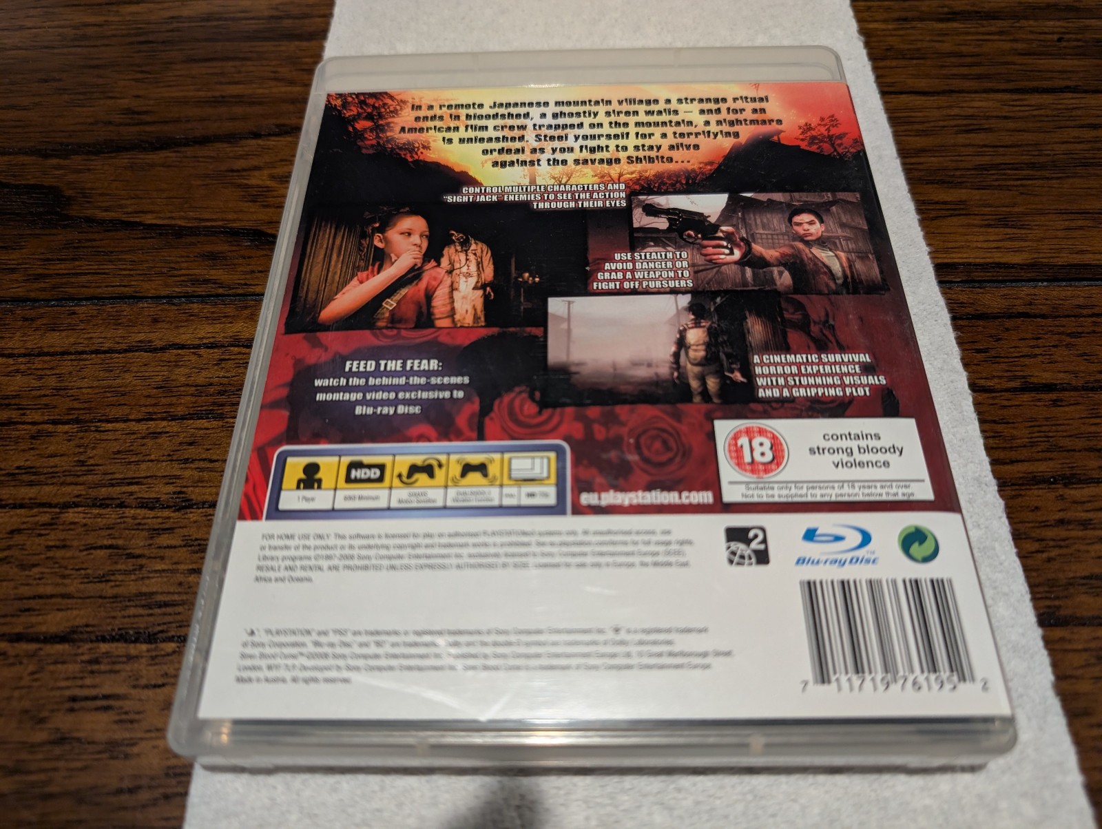 SIREN BLOOD CURSE PS3 Playstation 3 No Manual English PAL UK Import US Seller