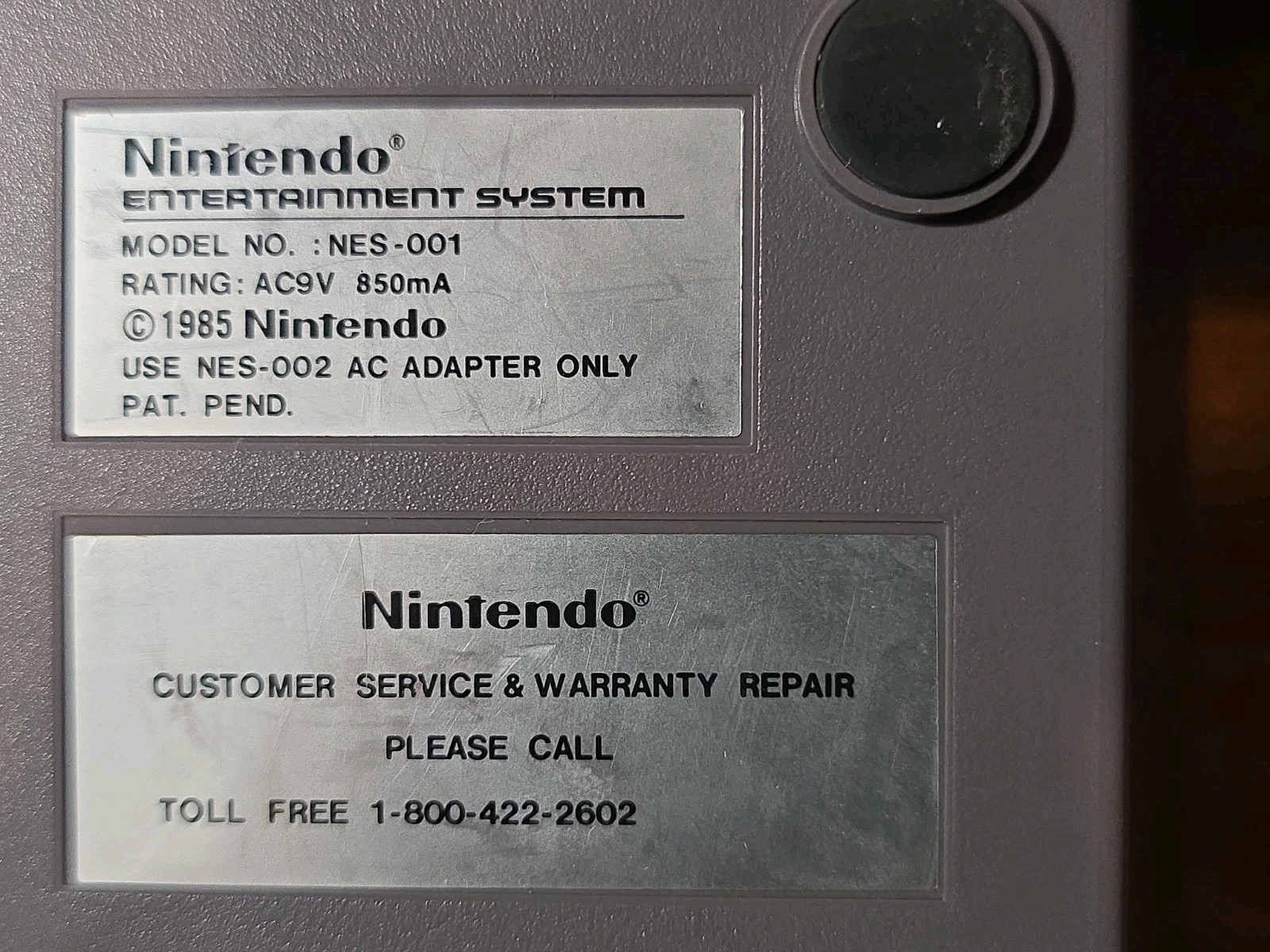 Nintendo Entertainment System Home Console – Gray NES-001