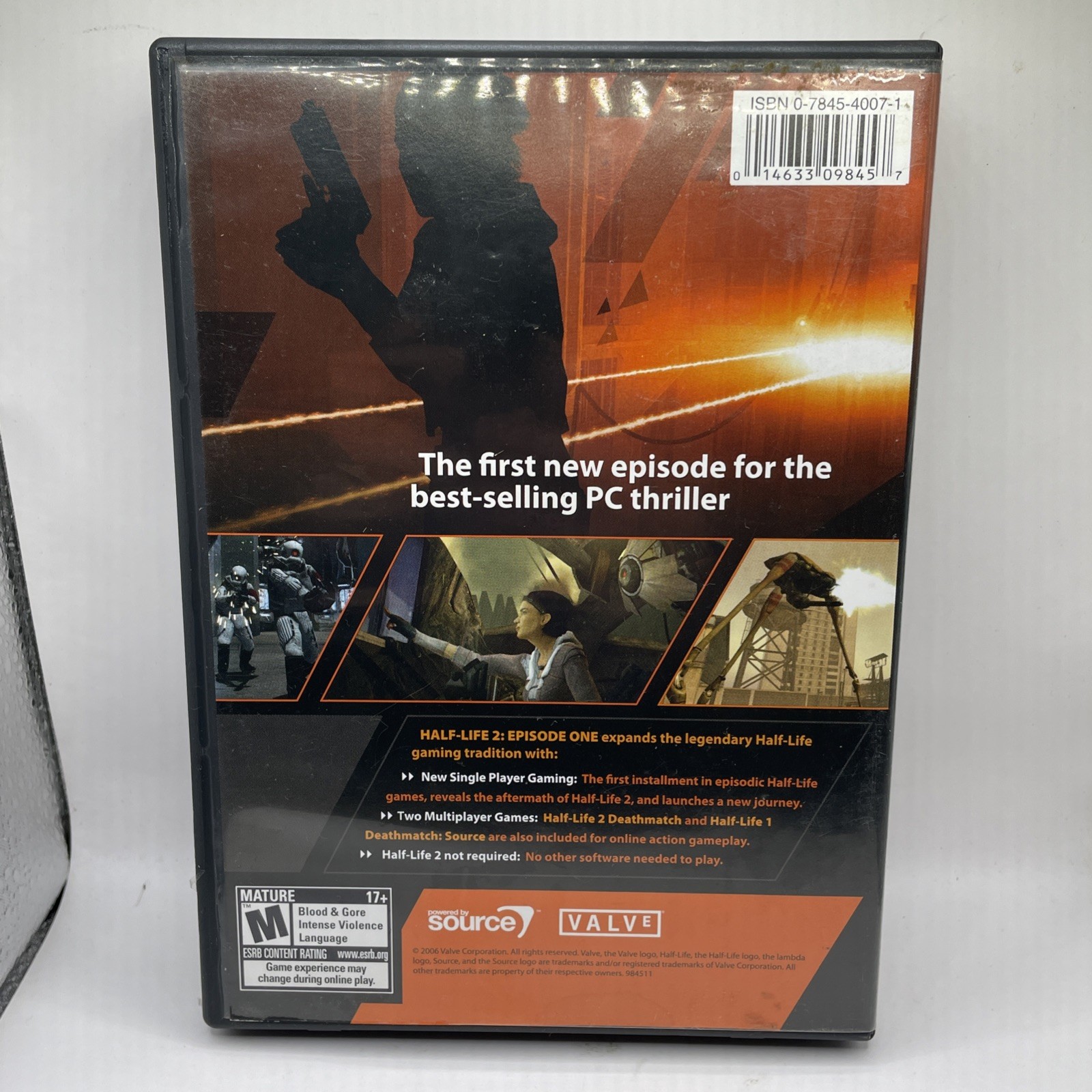 Half-Life 1 & 2 episode 1 PC CD-ROM Sierra Valve FPS Shooter tested clean discs