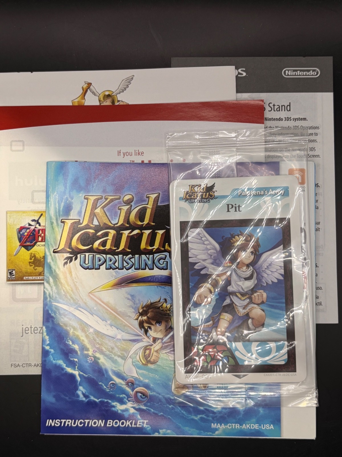 Kid Icarus Uprising (Nintendo 3DS) XL 2DS Game w/Case, Manual, Cards