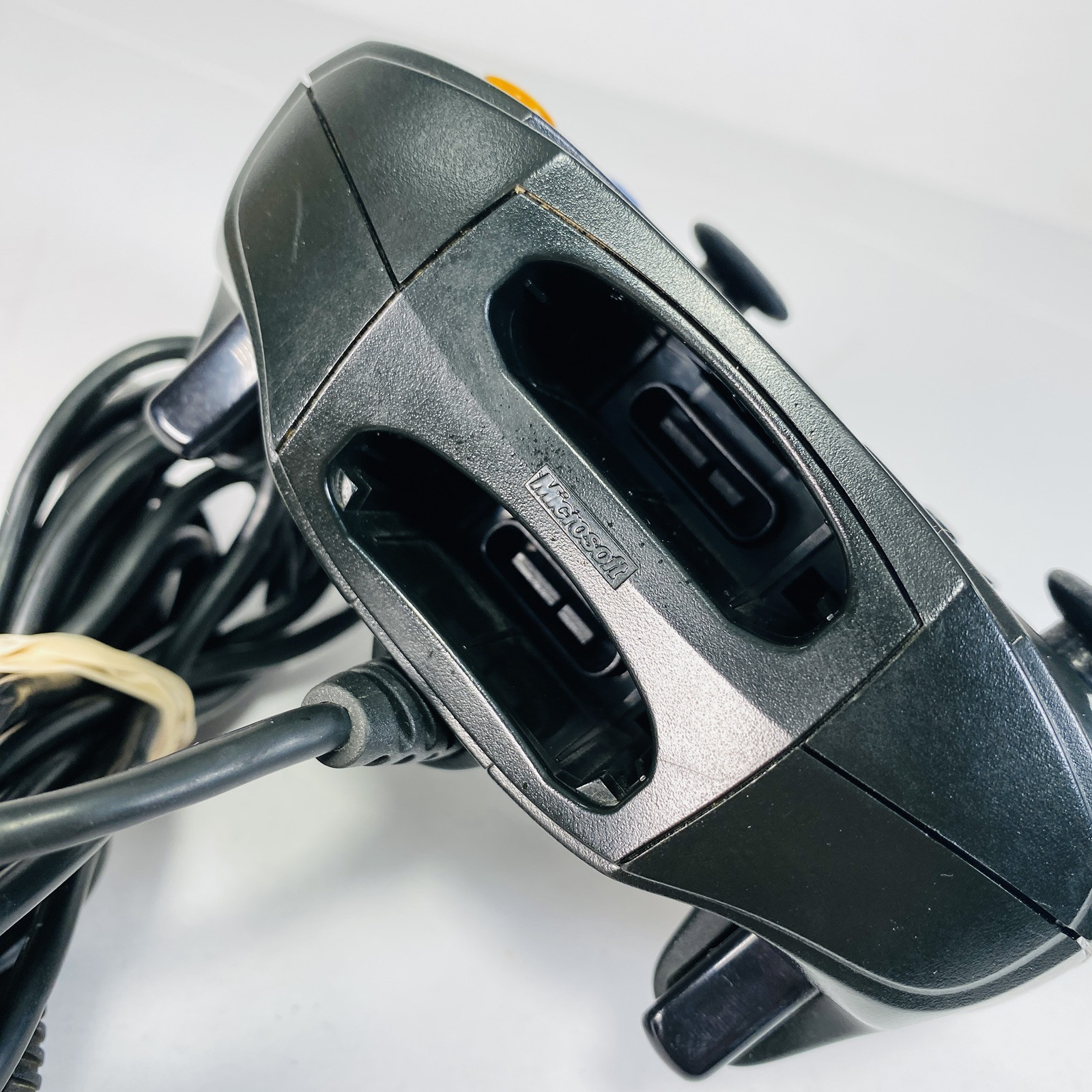 Original Xbox OEM Controller S Type Black X08-69873 w/ Breakaway Cable WORKS