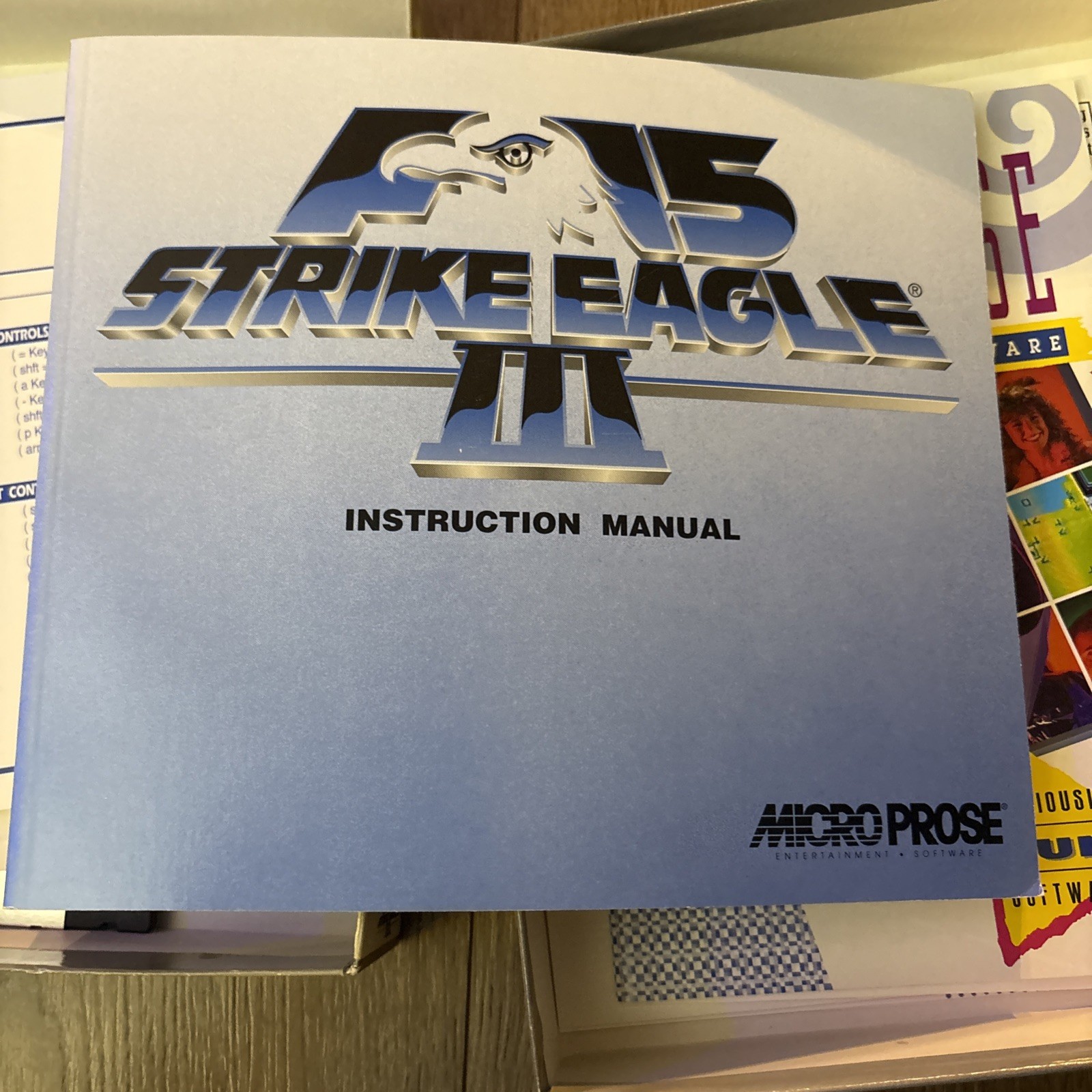 F-15 Strike Eagle III Air Combat 3.5” HD IBM PC Tandy 1992 Big Box Disc LE