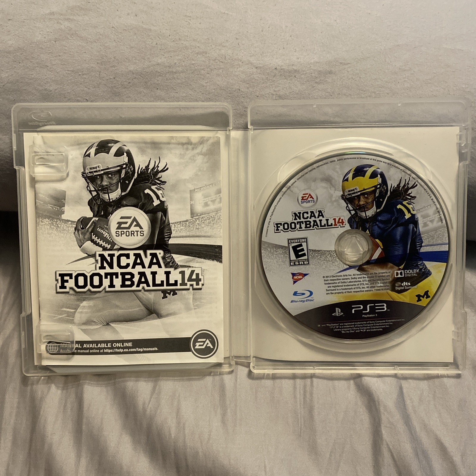 Sony Playstation 3 PS3 NCAA Football 14 Video Game 2013 Complete w/ Manual