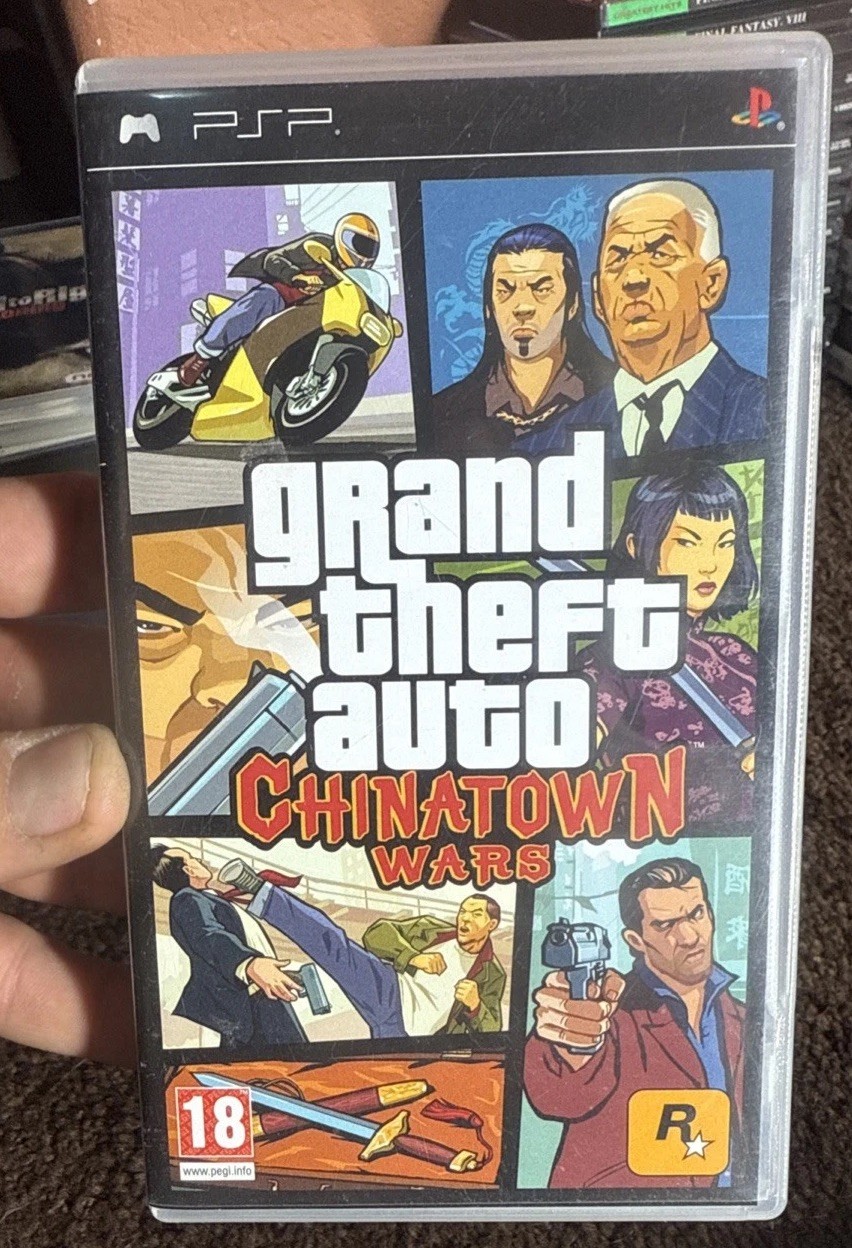Grand Theft Auto: Chinatown Wars + Map And Manual Sony PSP Super Mint Condition