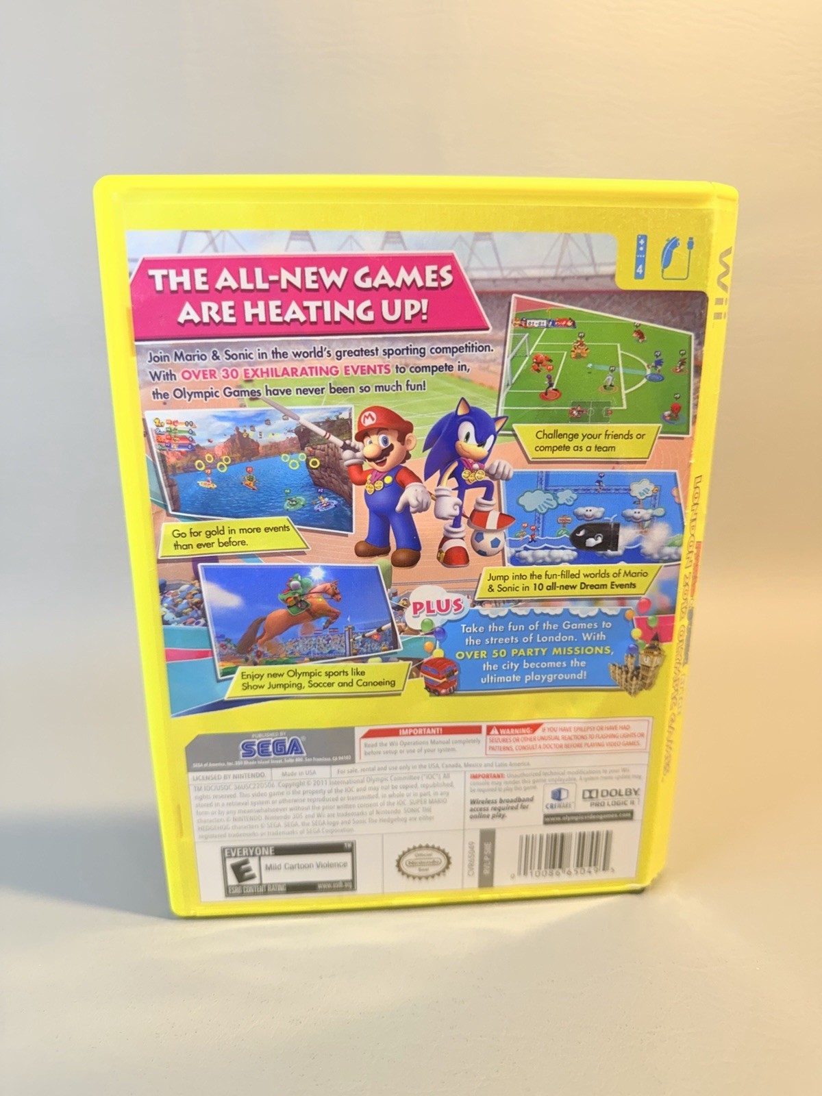 Mario & Sonic at the London 2012 Olympic Games – Wii – CIB – Tested