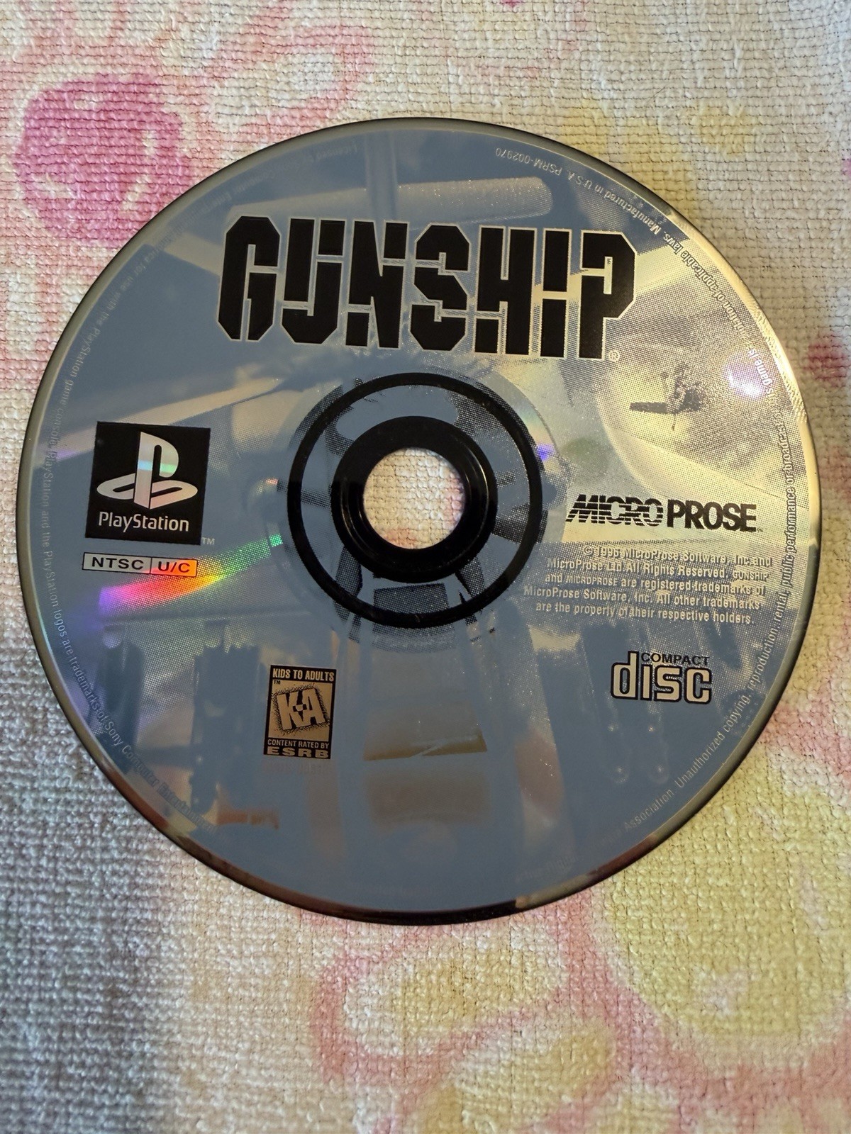 MicroProse Gunship (Sony PlayStation 1 PS1, 1996) NTSC-U/C