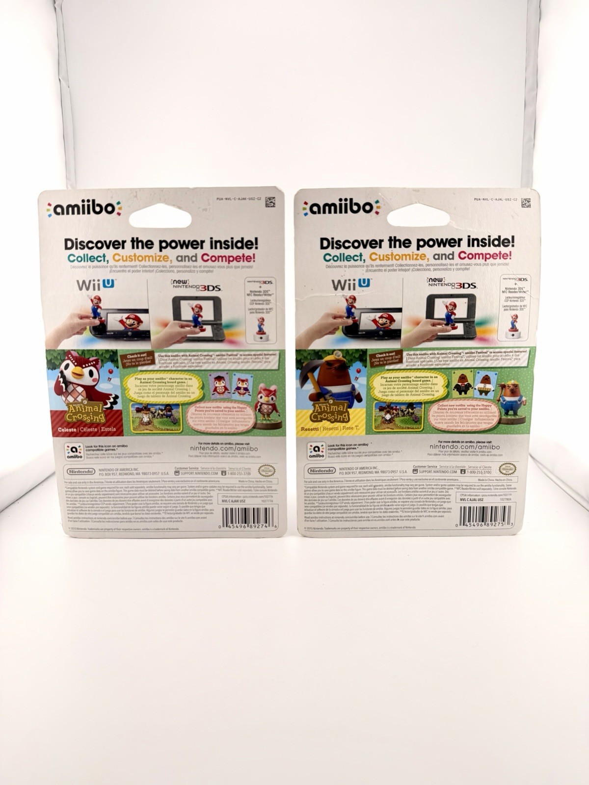 NINTENDO AMIIBO / ANIMAL CROSSING / CELESTE / RESETTI / REESE / CYRUS -LOT OF 4