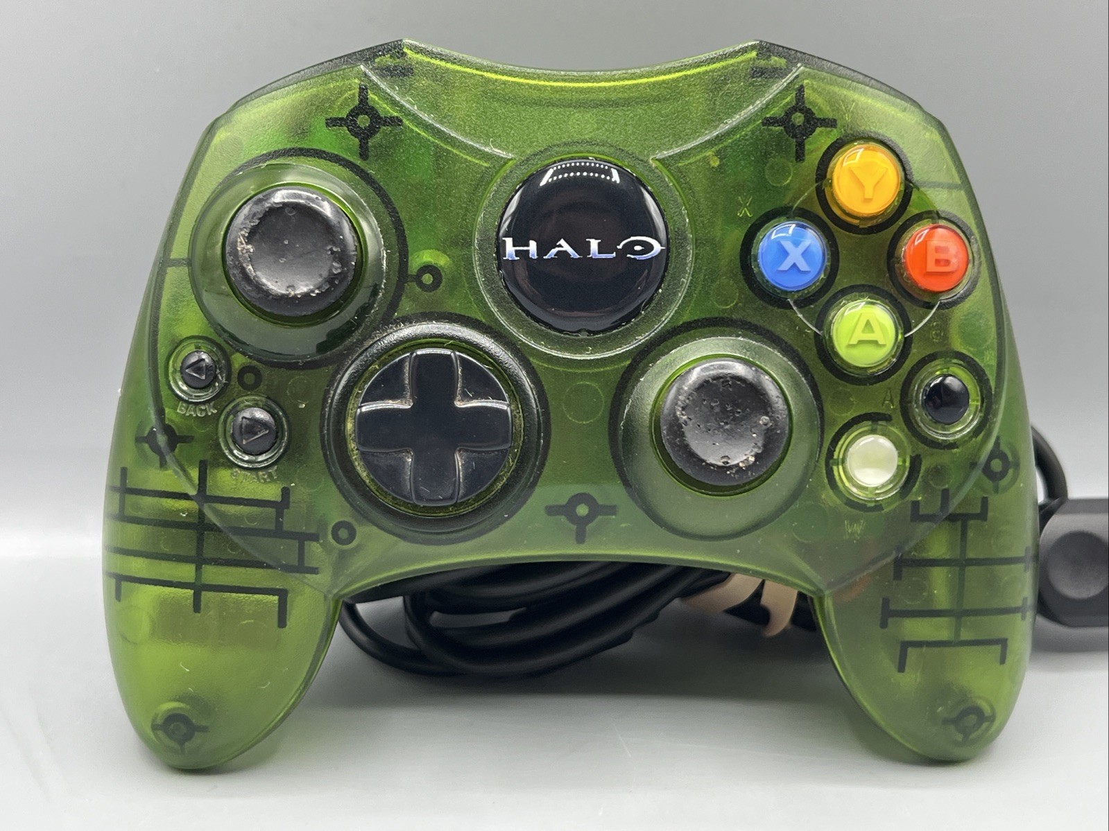 Original Xbox Limited Special Edition Halo Green OEM S Type Controller Tested