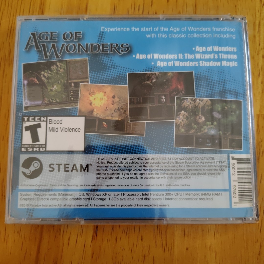 Age of Wonders Classic Bundle PC New Sealed CD-ROM 3 Game Value Bundle Paradox